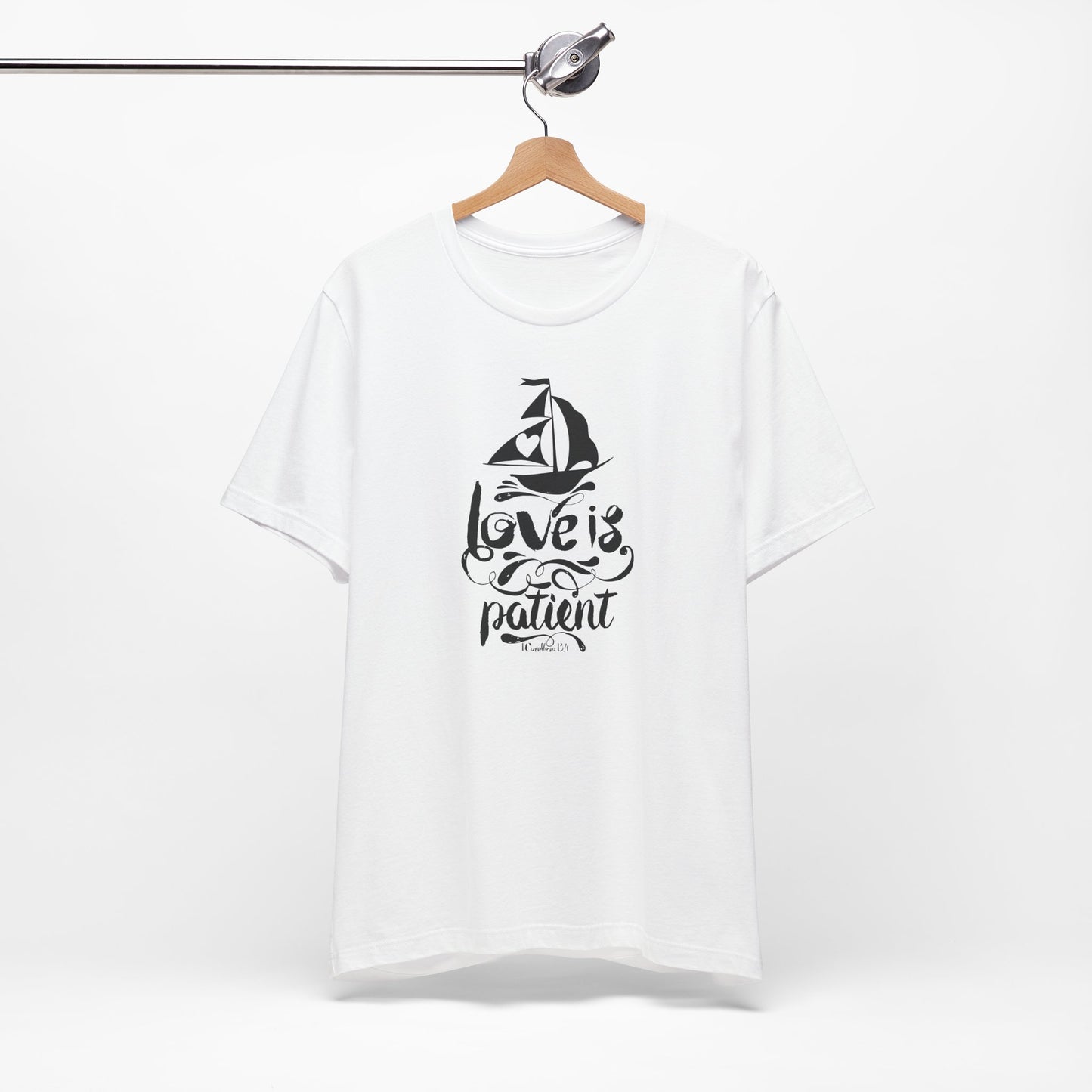 Love Is Patient Corinthians 13:4 Unisex Jersey Short Sleeve Tee