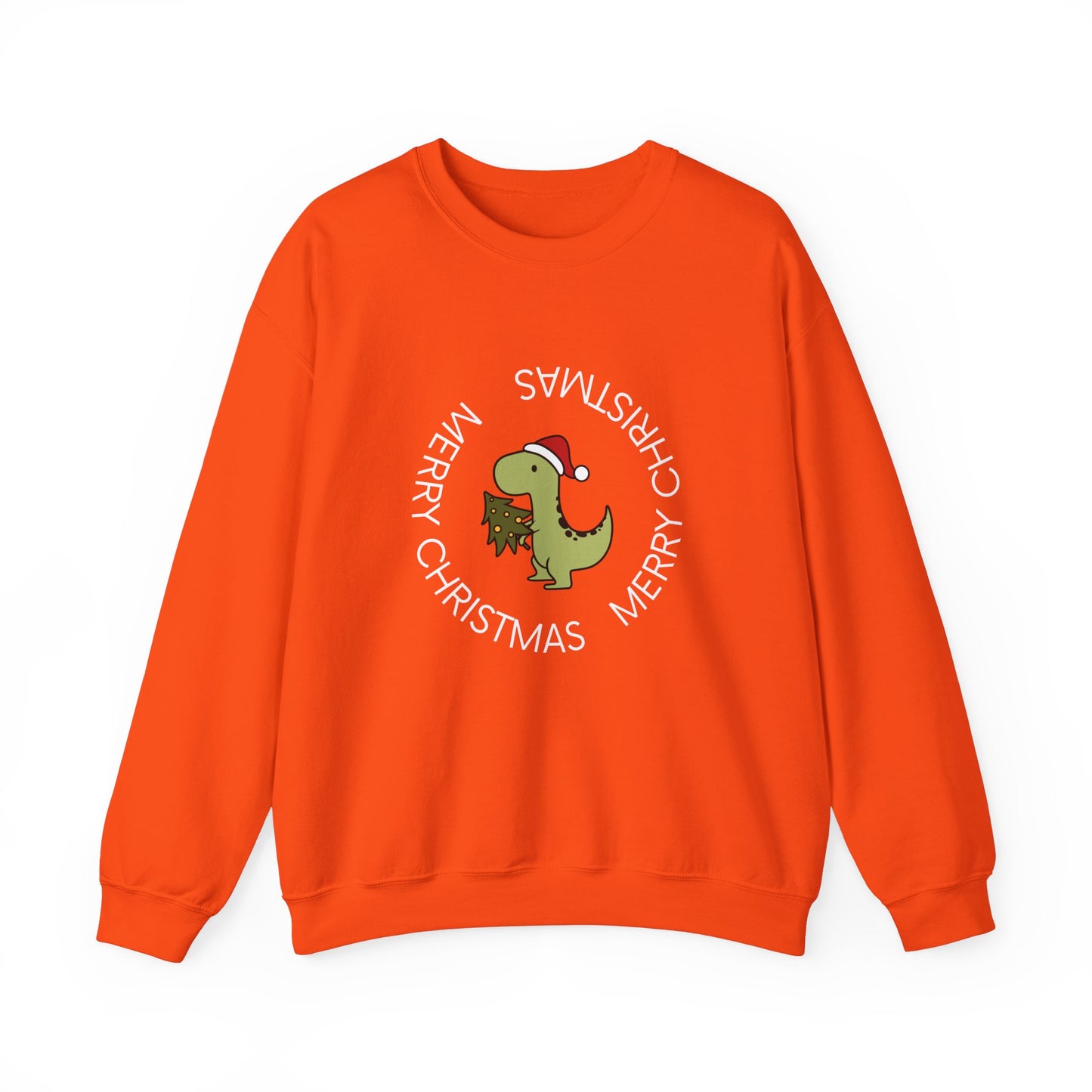 Dino-Merry Christmas 🎄🦖🎅 Unisex Heavy Blend Crewneck Sweatshirt