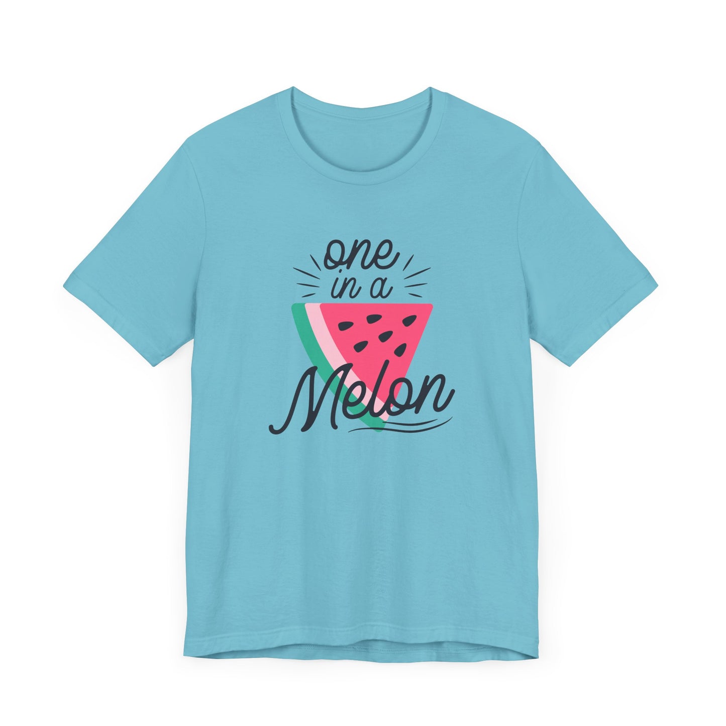 Unisex Jersey Short Sleeve Tee Soft Cotton "One In A Melon" Watermelon Print