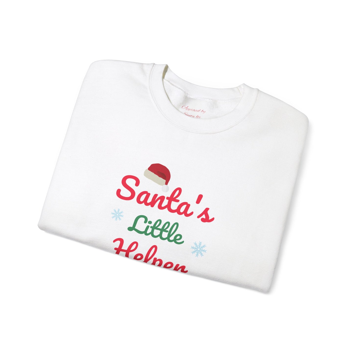 Unisex Heavy Blend Crewneck Sweatshirt Santa's Little Helper - Officially Approved by Santa 🎅✨