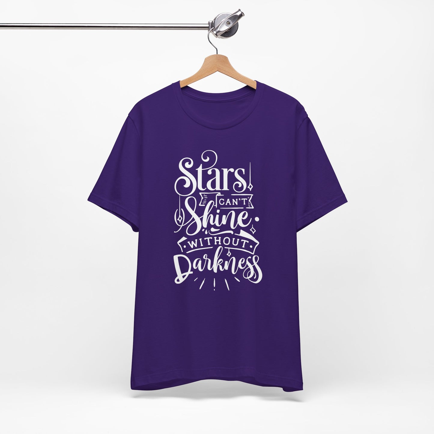 Stars Can't Shine Without Darkness Unisex Jersey Short Sleeve Tee
