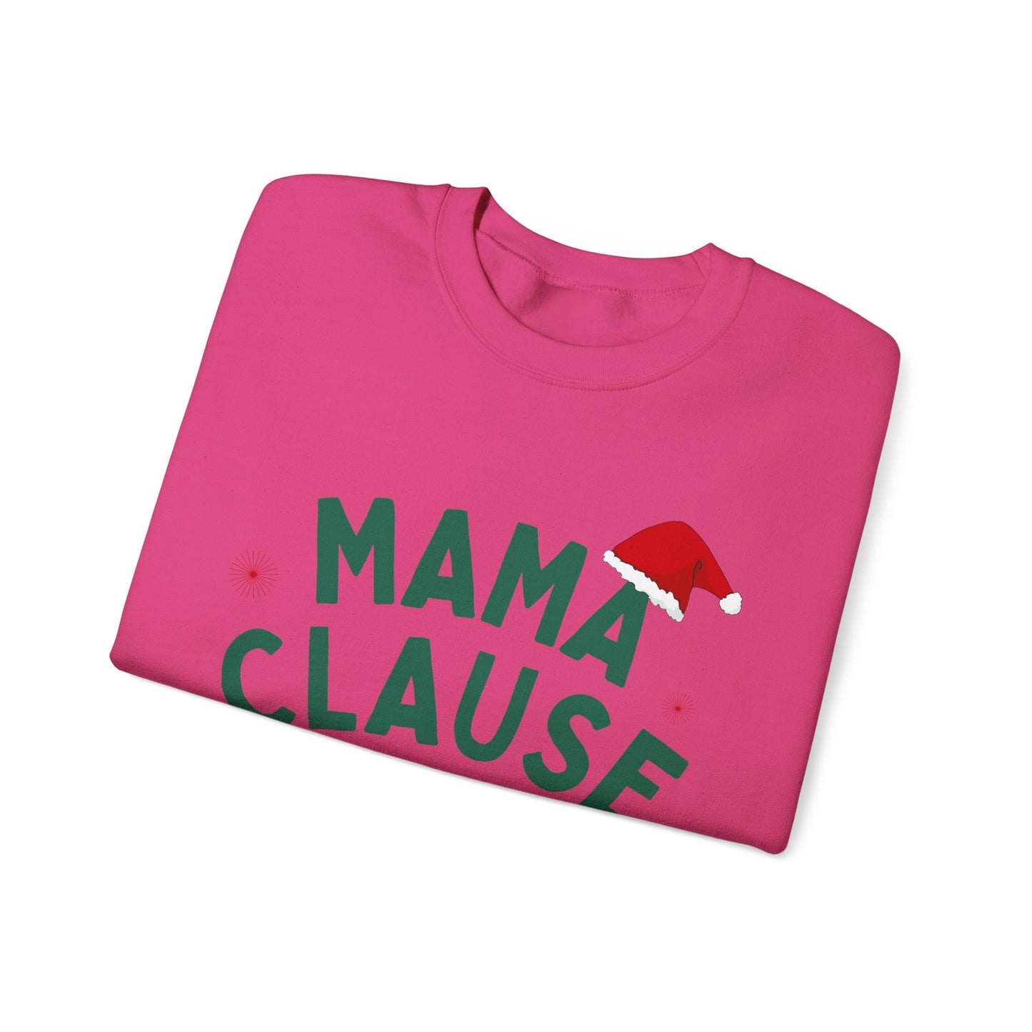 Unisex Heavy Blend Crewneck Sweatshirt Mama Clause Merry & Bright 🎄✨