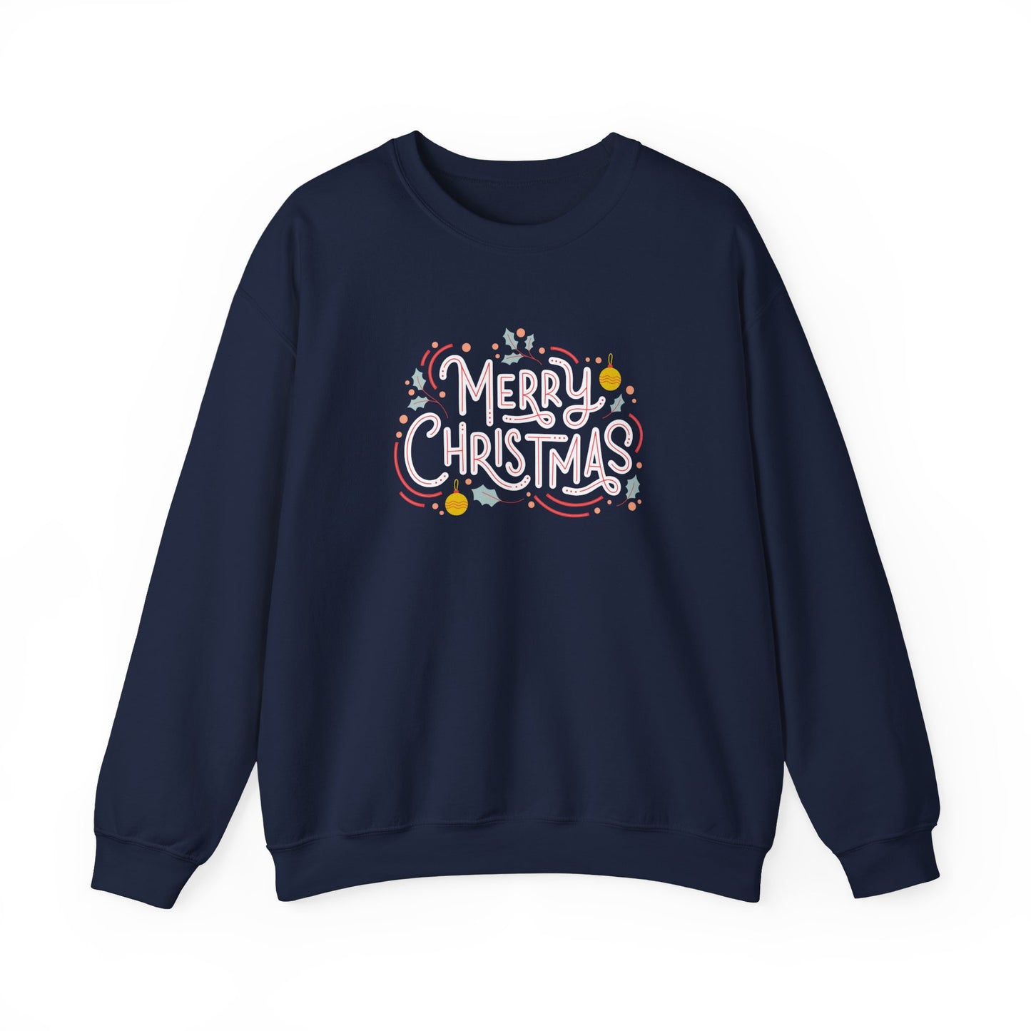 Unisex Heavy Blend Crewneck Sweatshirt Beautiful Merry Christmas Design 🎄✨