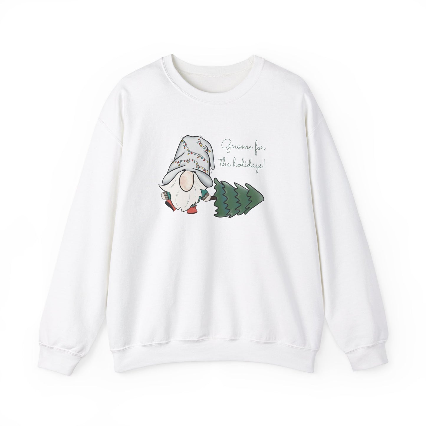 Unisex Heavy Blend Crewneck Sweatshirt Gnome for the Holidays 🎄✨