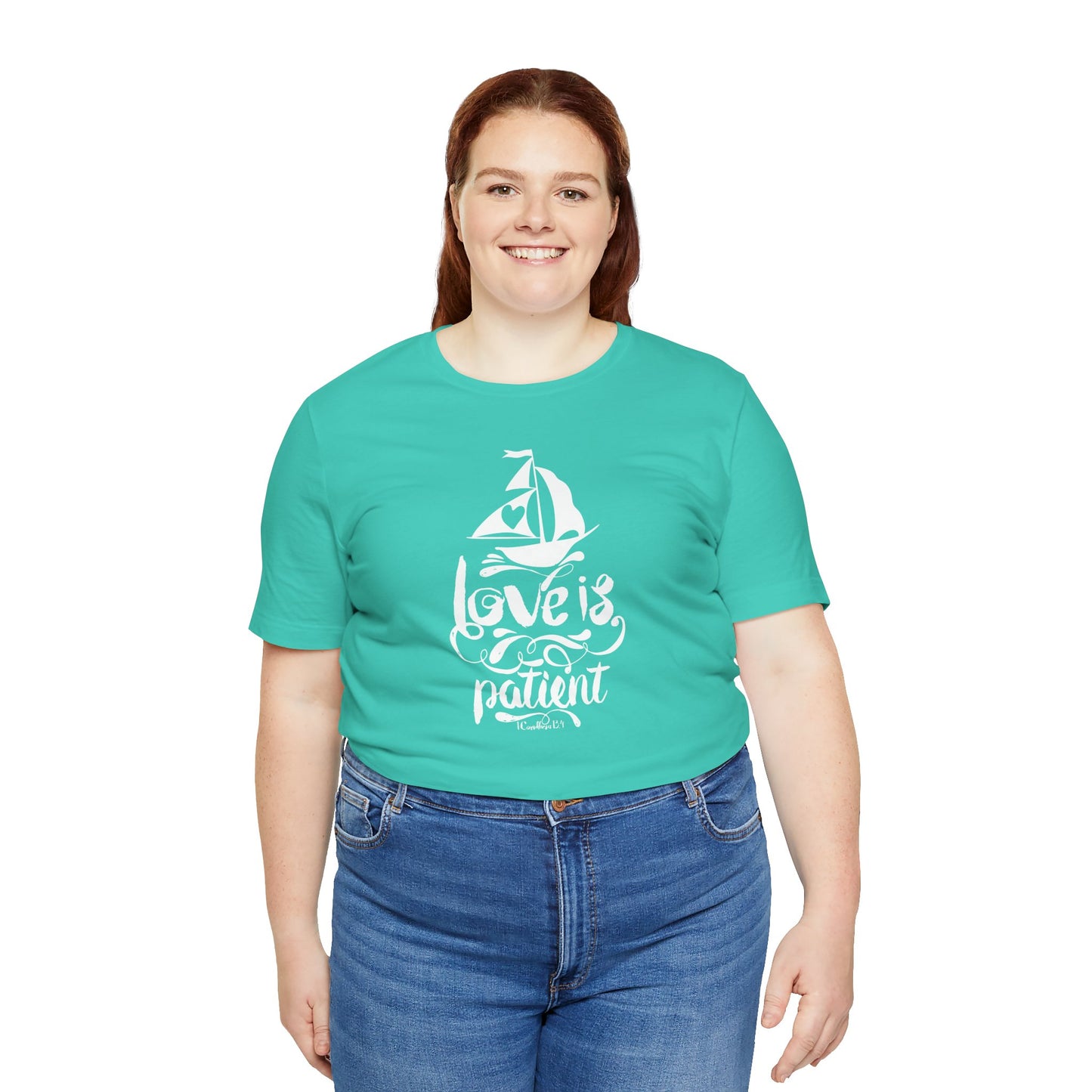 Love Is Patient Corinthians 13:4 Unisex Jersey Short Sleeve Tee
