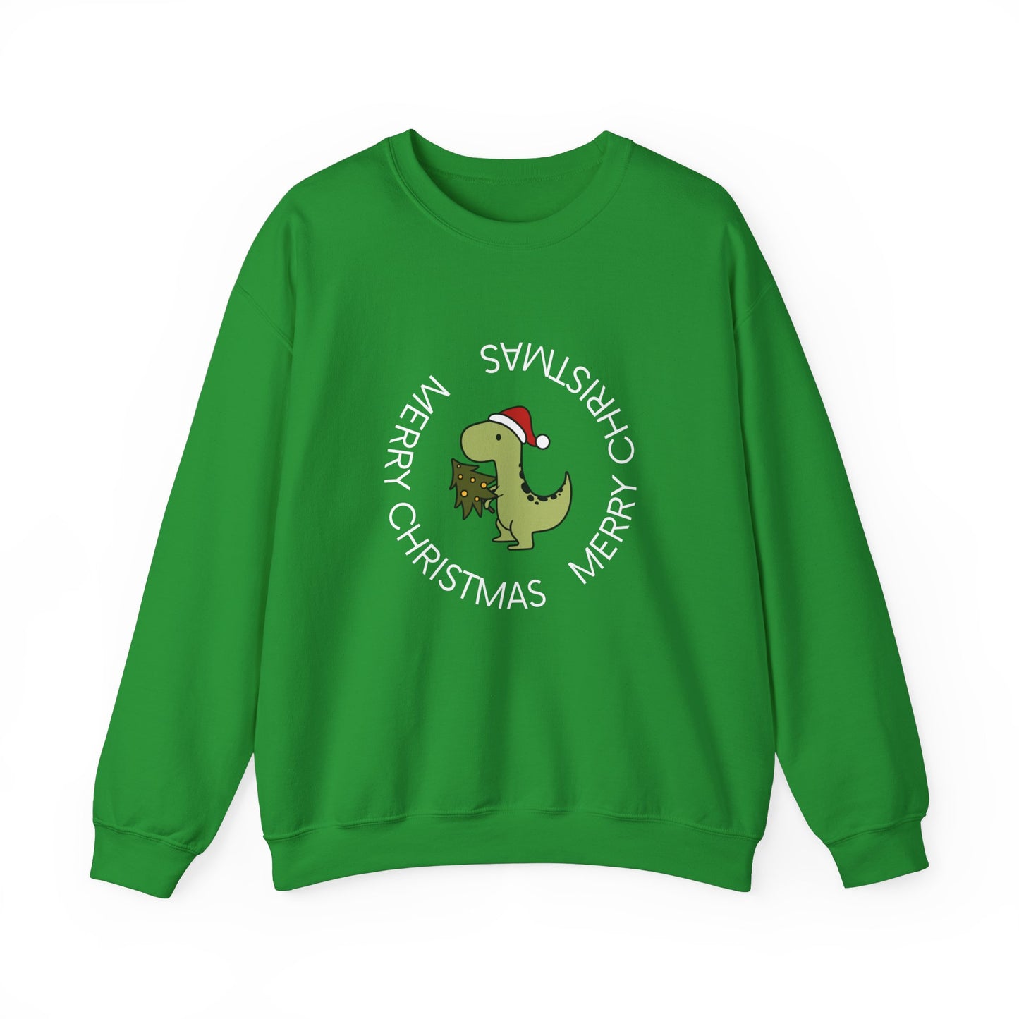 Dino-Merry Christmas 🎄🦖🎅 Unisex Heavy Blend Crewneck Sweatshirt