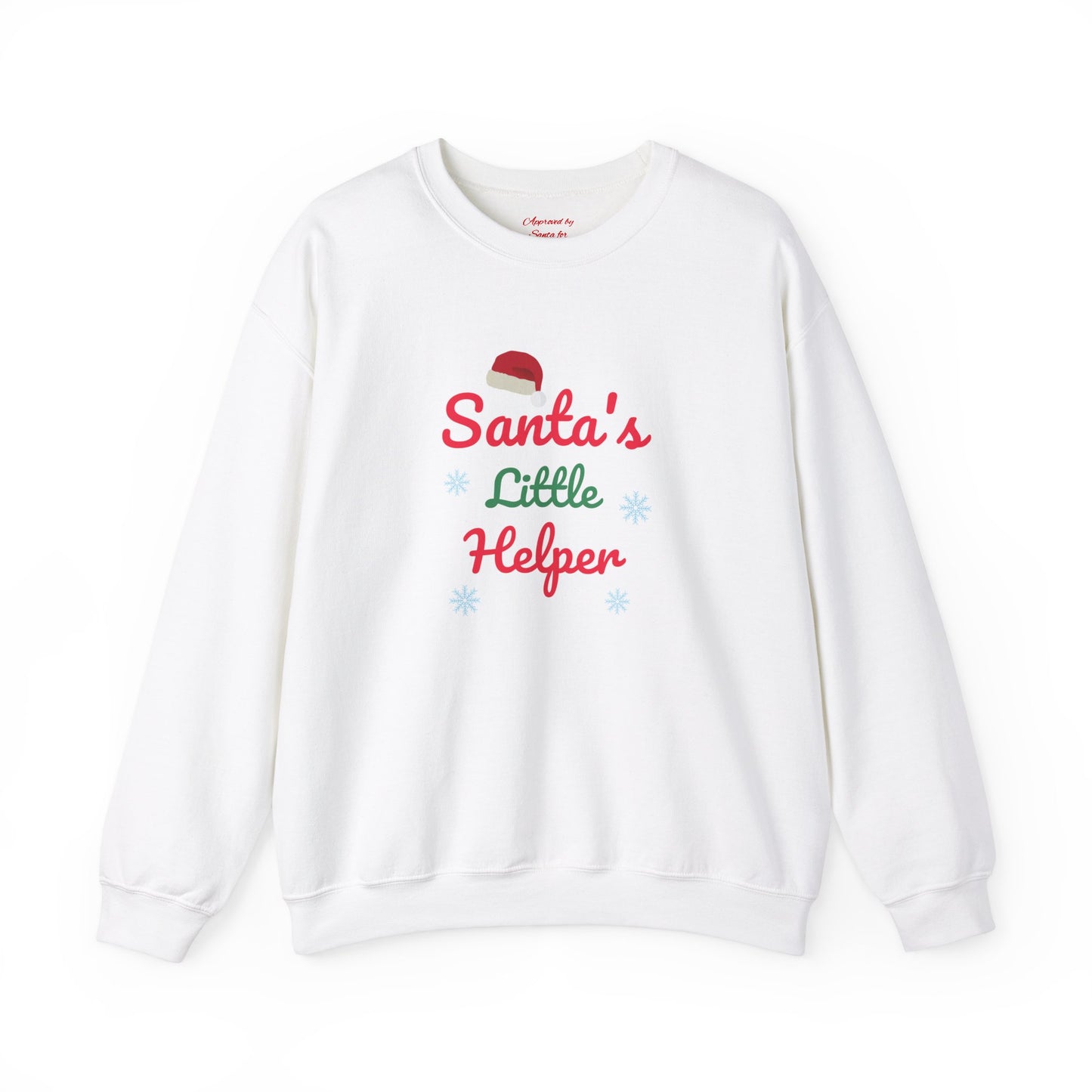 Unisex Heavy Blend Crewneck Sweatshirt Santa's Little Helper - Officially Approved by Santa 🎅✨