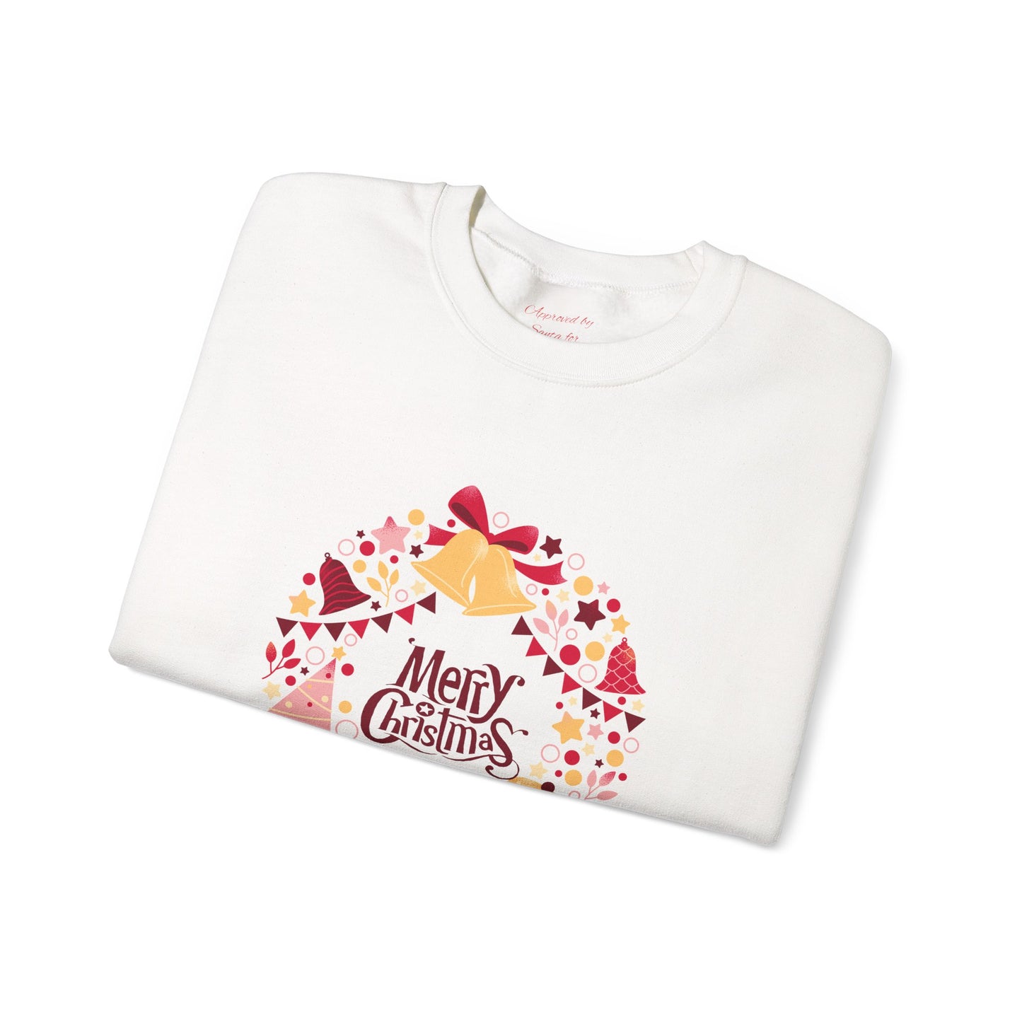Merry Christmas Wreath 🎄✨ Unisex Heavy Blend Crewneck Sweatshirt
