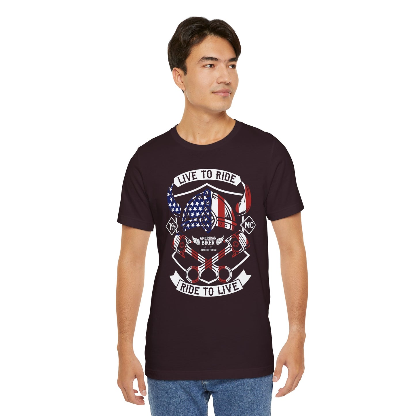 Live To Ride Ride To Live 1% MC Unisex Jersey Short Sleeve Tee