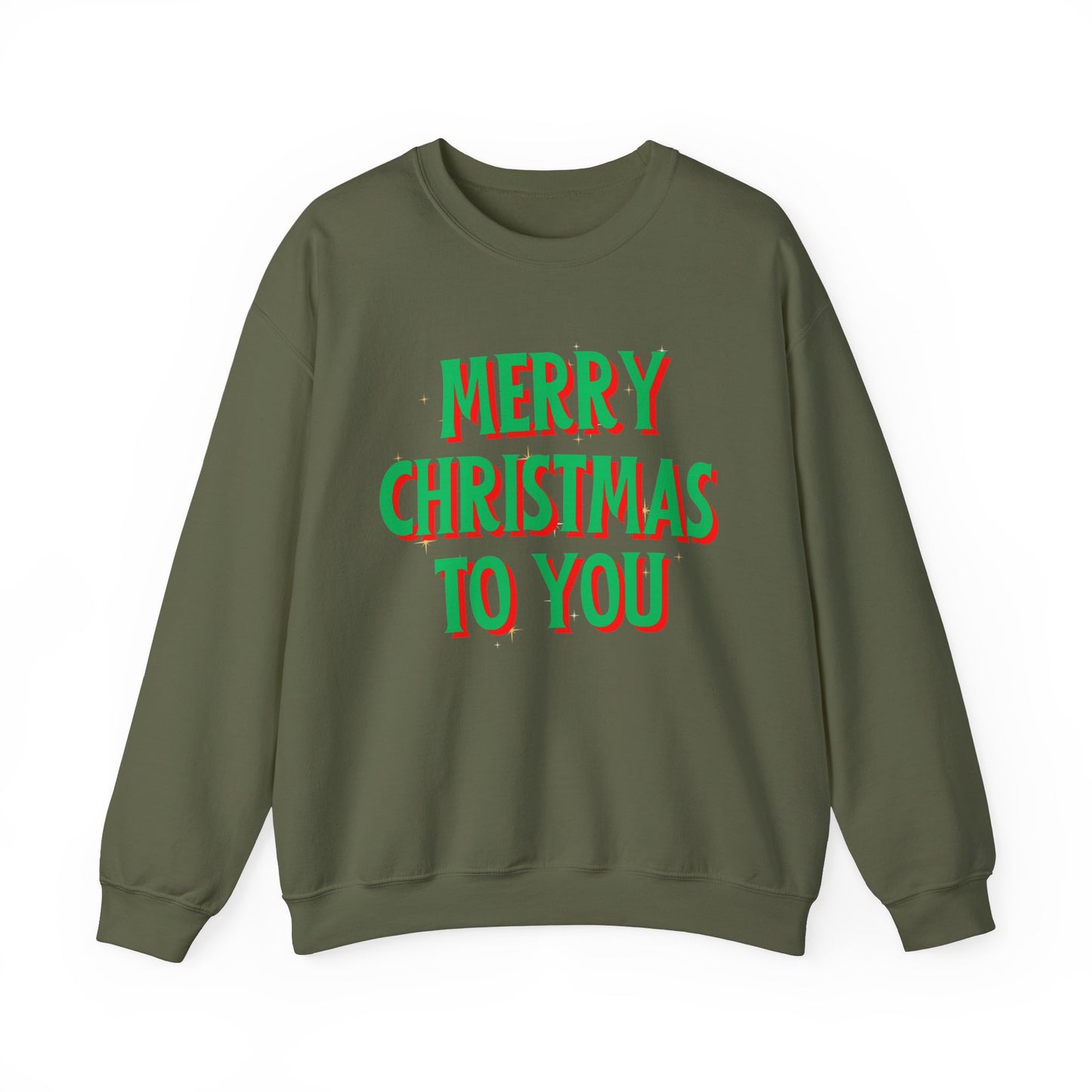 Unisex Heavy Blend Crewneck Sweatshirt Merry Christmas To You 🎄✨