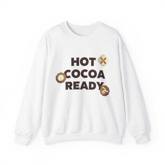 Unisex Heavy Blend Crewneck Sweatshirt Hot Cocoa Ready 🎄☕🍫