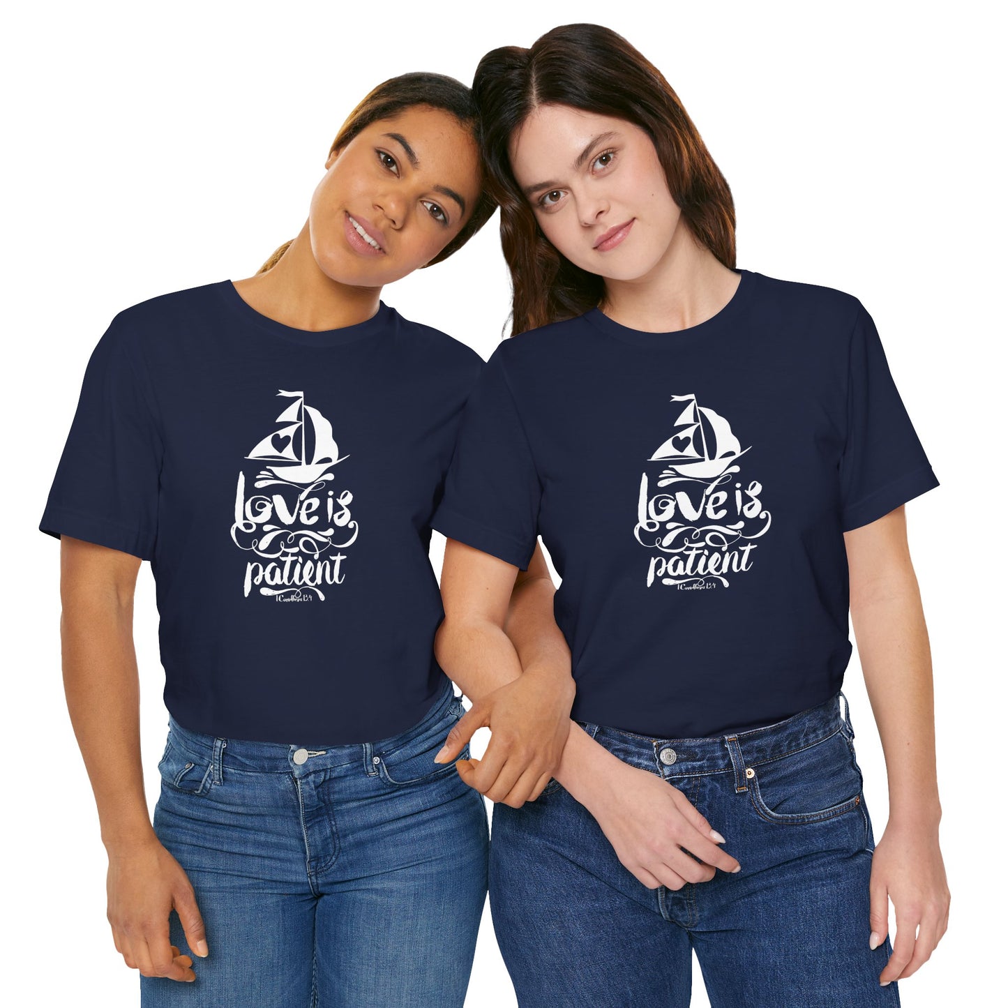 Love Is Patient Corinthians 13:4 Unisex Jersey Short Sleeve Tee