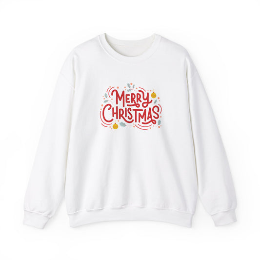 Unisex Heavy Blend Crewneck Sweatshirt Beautiful Merry Christmas Design 🎄✨