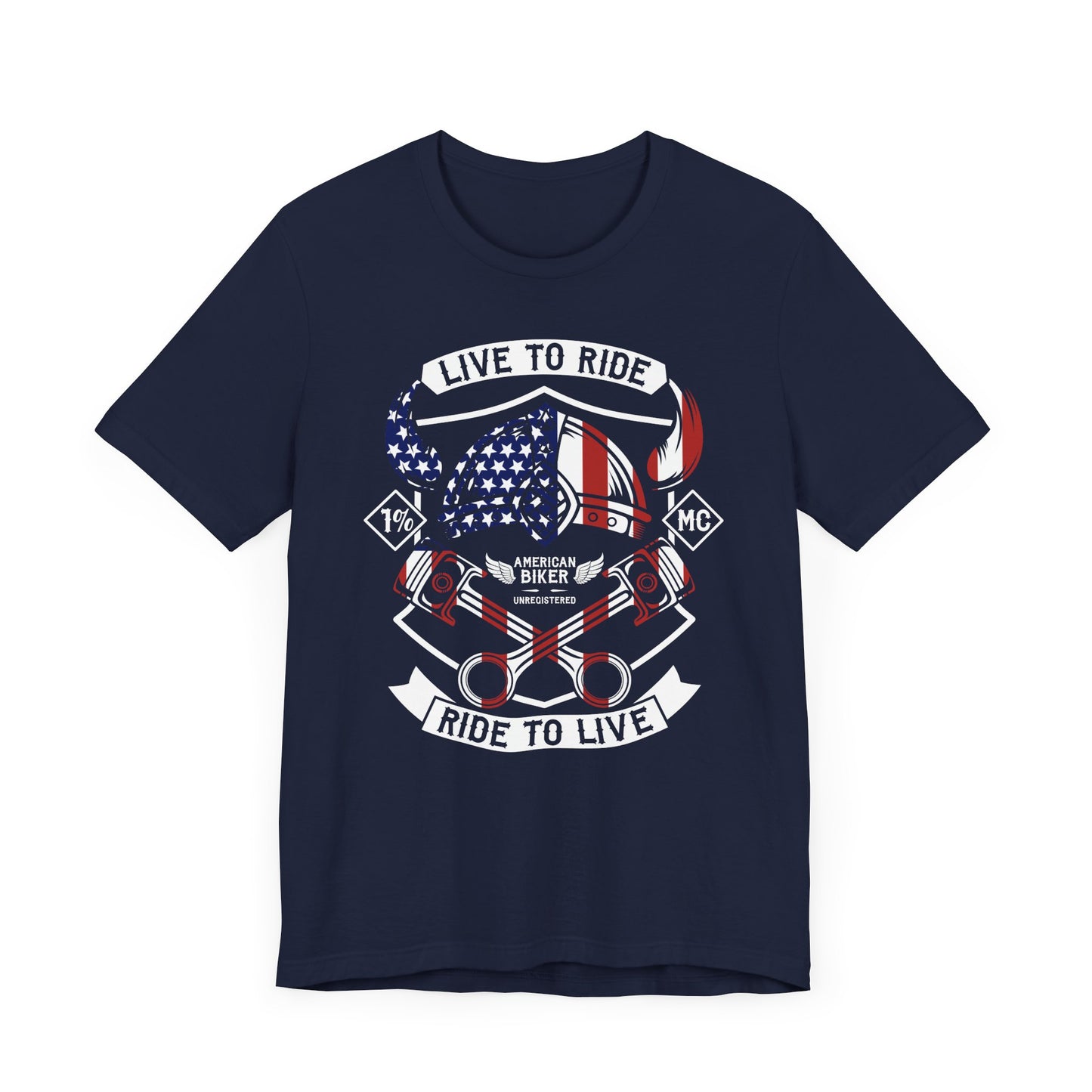 Live To Ride Ride To Live 1% MC Unisex Jersey Short Sleeve Tee