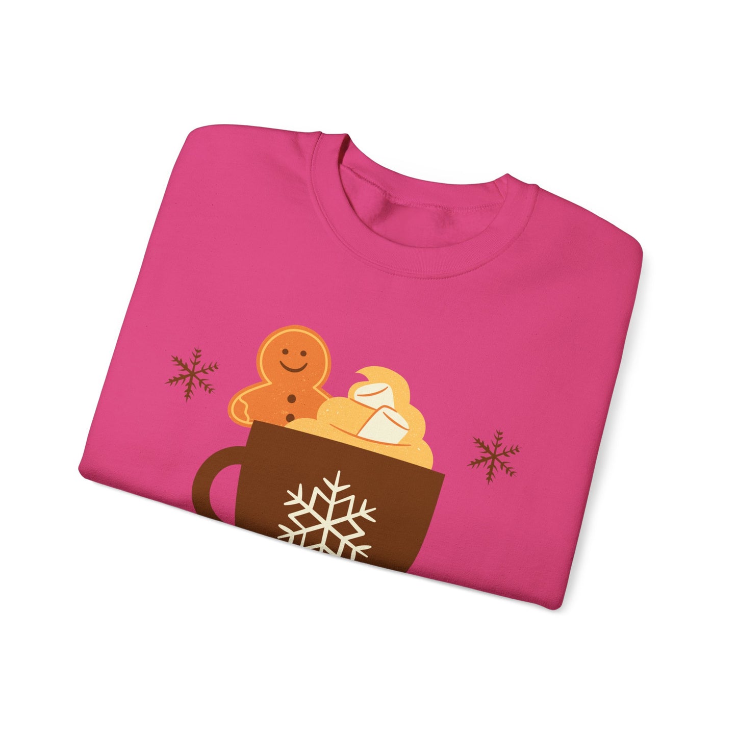 Unisex Heavy Blend Crewneck Sweatshirt Merry Christmas Gingerbread Man ☕🎄🍪