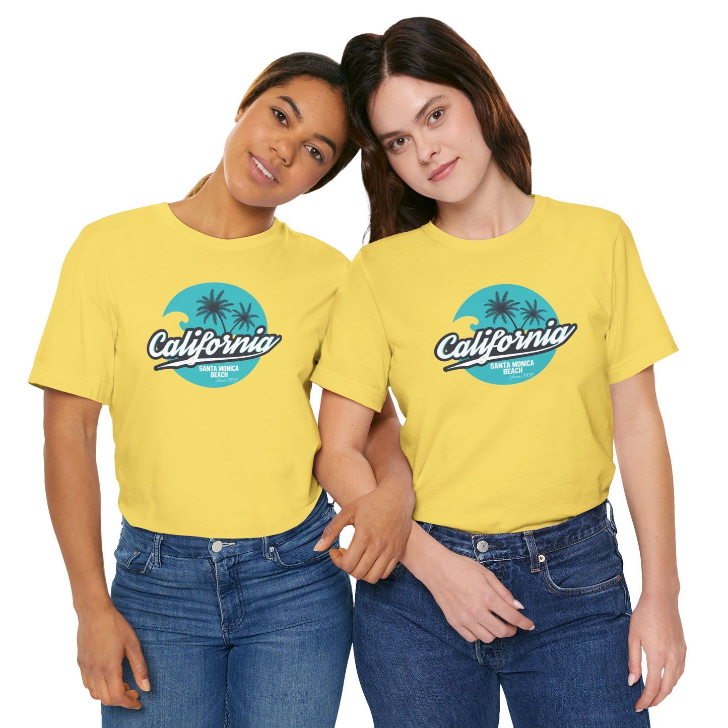 California Santa Monica Beach Unisex Jersey Short Sleeve Tee