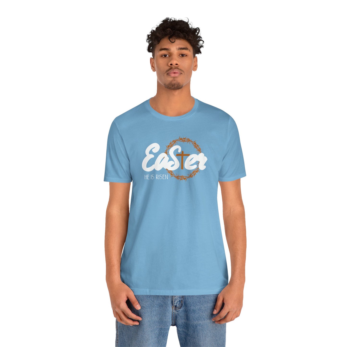 Easter He Is Risen Unisex Jersey Short Sleeve Tee