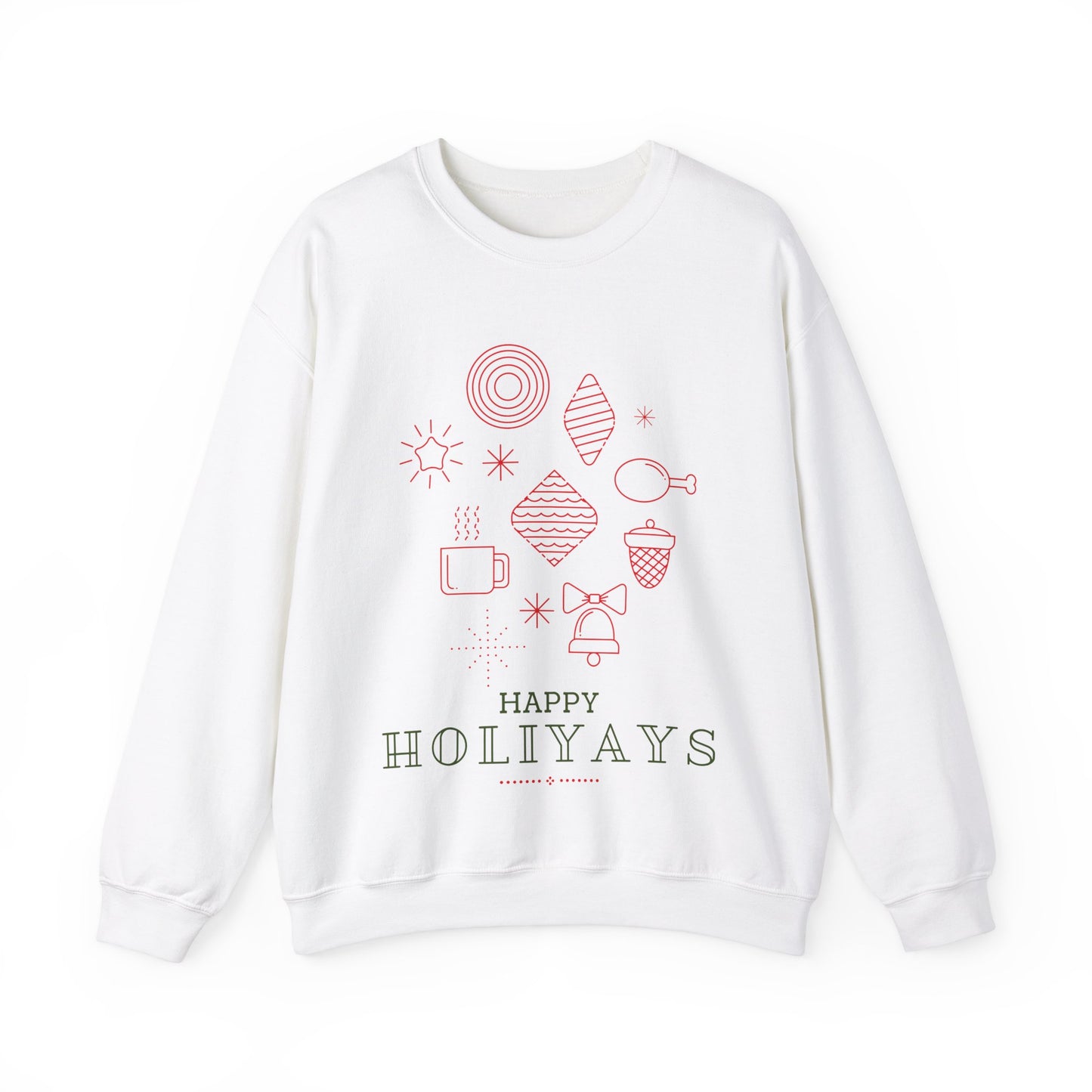 Unisex Heavy Blend Crewneck Sweatshirt Happy Holiyays 🎉✨