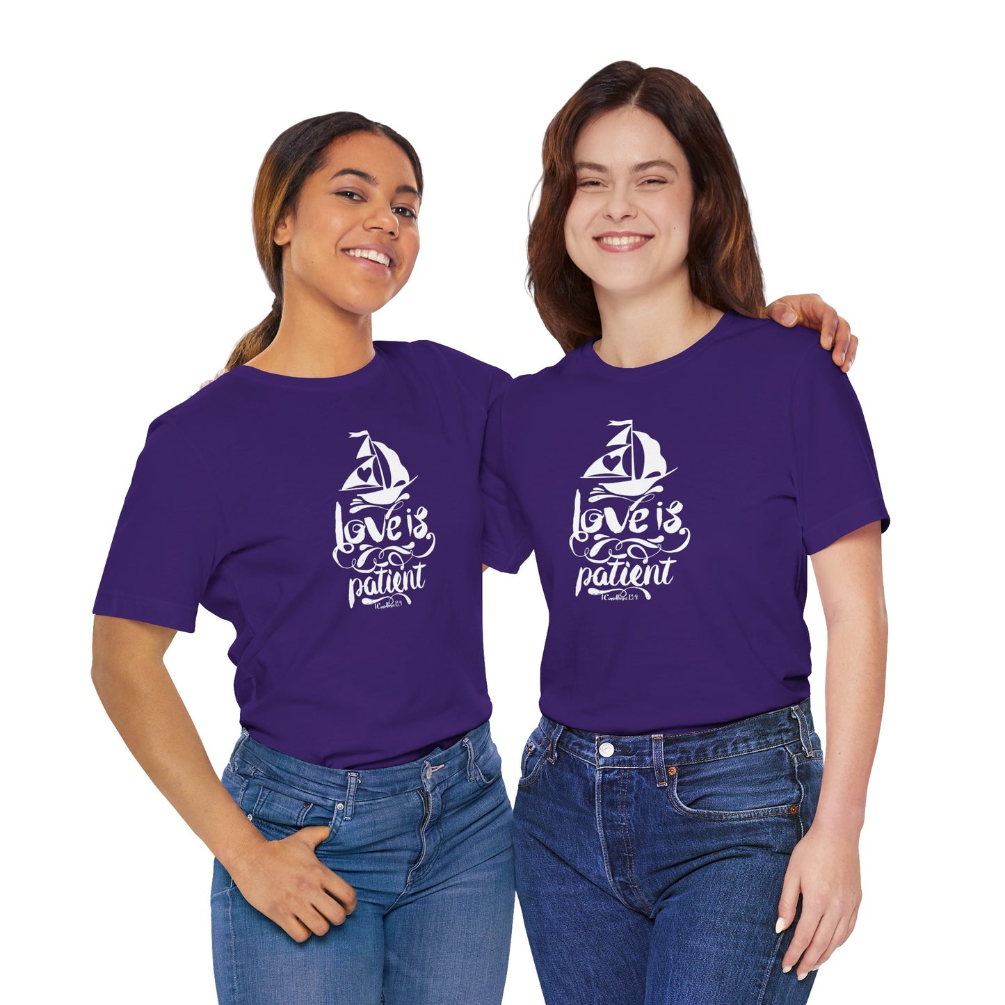 Love Is Patient Corinthians 13:4 Unisex Jersey Short Sleeve Tee