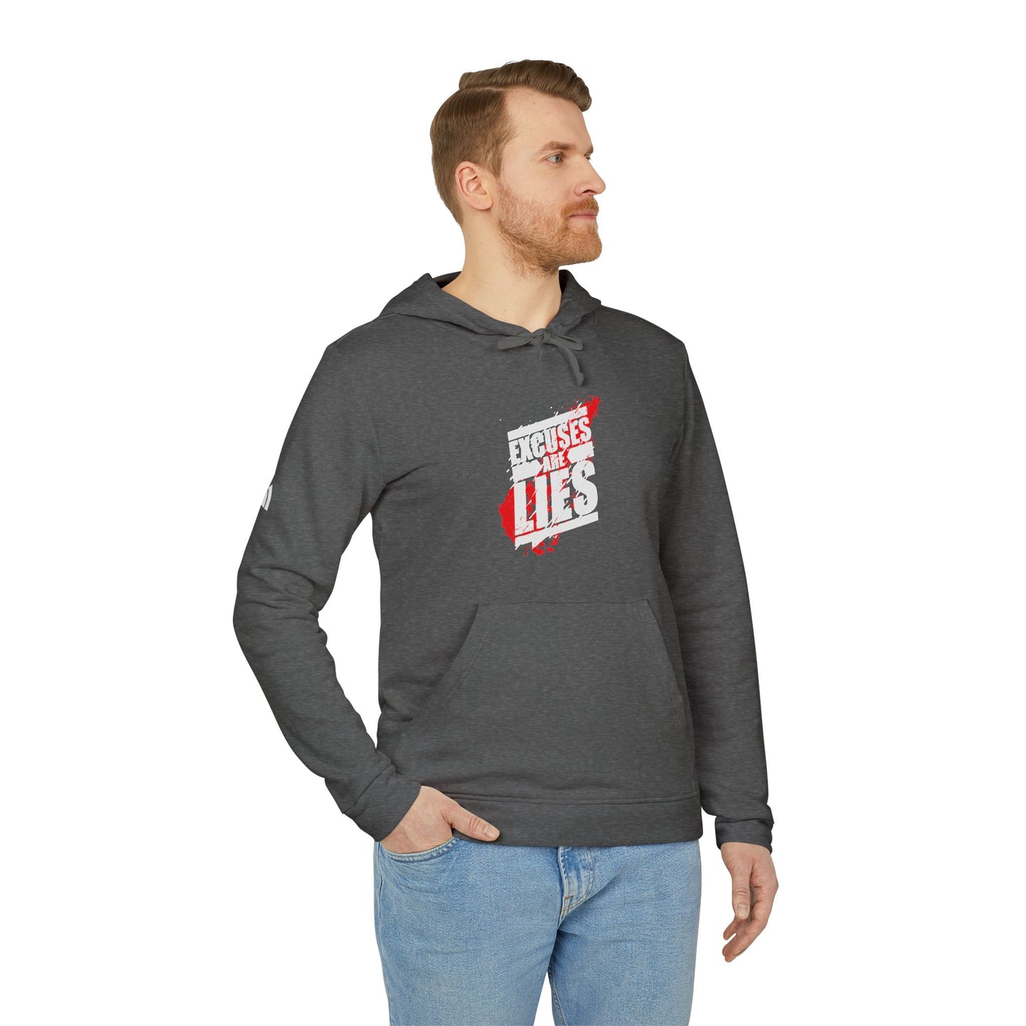 Excuses Are Lies Adidas Unisex Cozy Fleece Hoodie