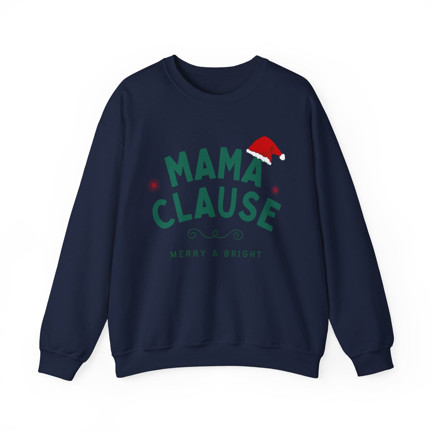 Unisex Heavy Blend Crewneck Sweatshirt Mama Clause Merry & Bright 🎄✨