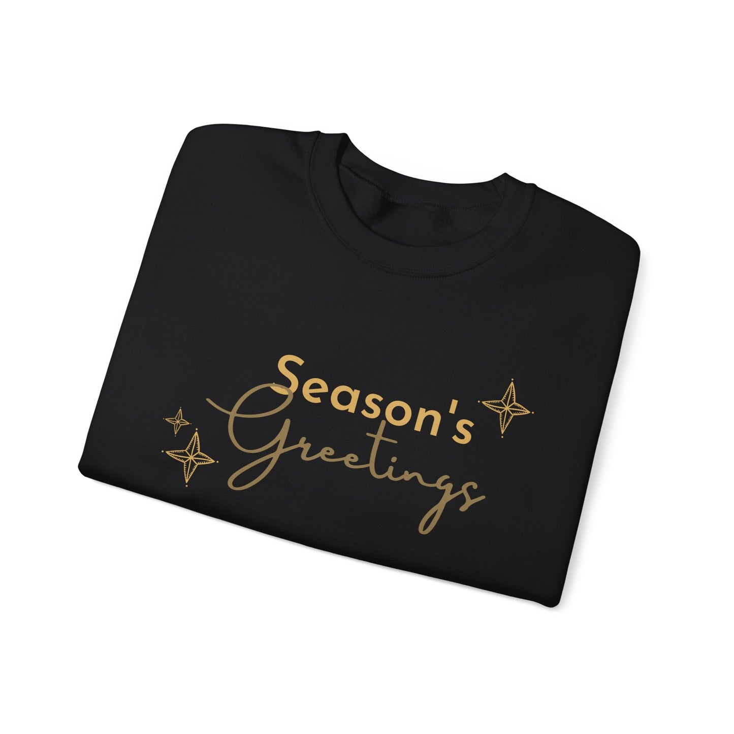 Unisex Heavy Blend Crewneck Sweatshirt Elegant Seasons Greetings ✨🎄