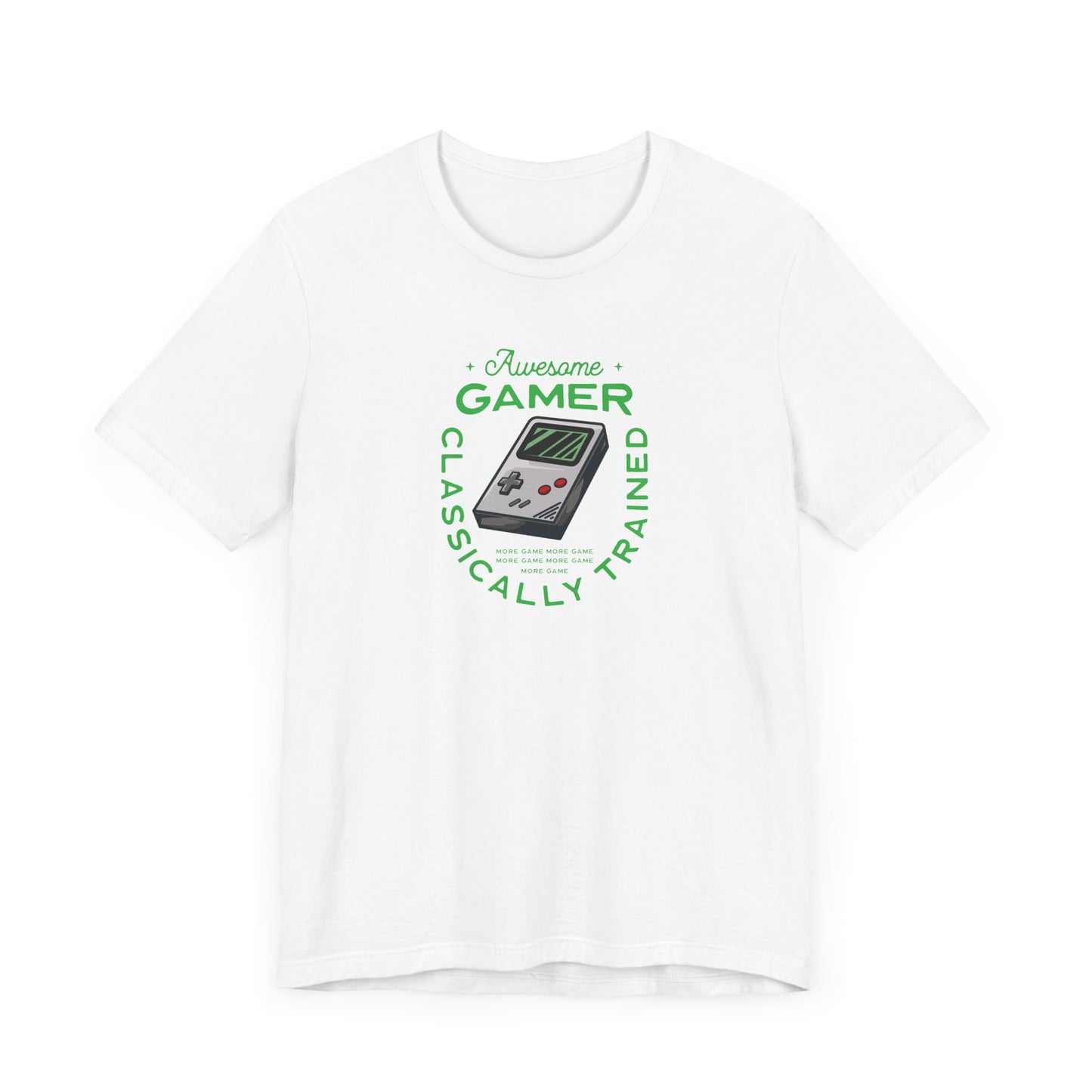 Unisex Jersey Short Sleeve Tee Awesome Gamer Classically Trained Green Print