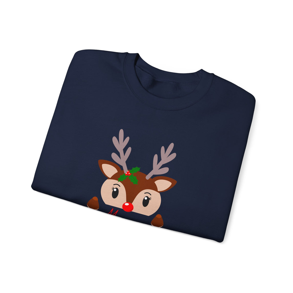 Unisex Heavy Blend Crewneck Sweatshirt Adorable Baby Deer Merry Christmas 🎄🦌✨