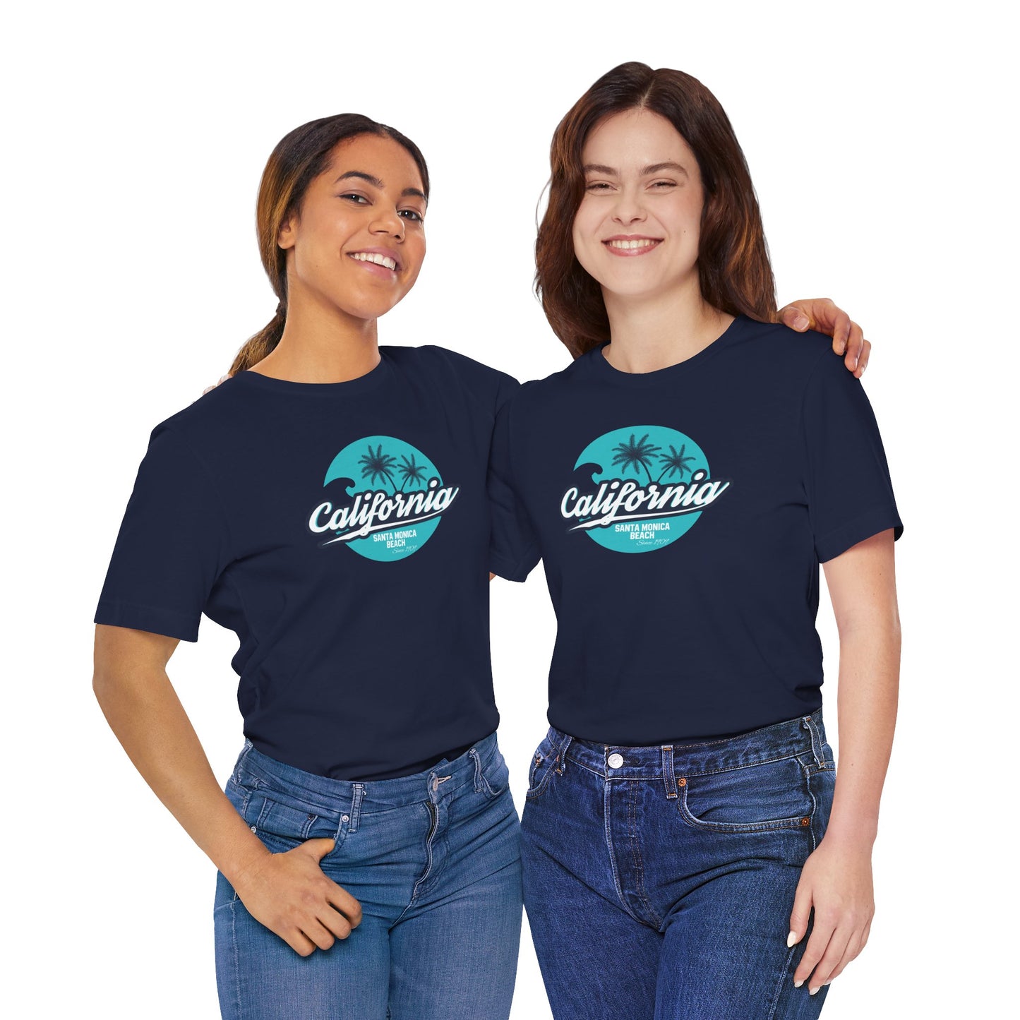 California Santa Monica Beach Unisex Jersey Short Sleeve Tee