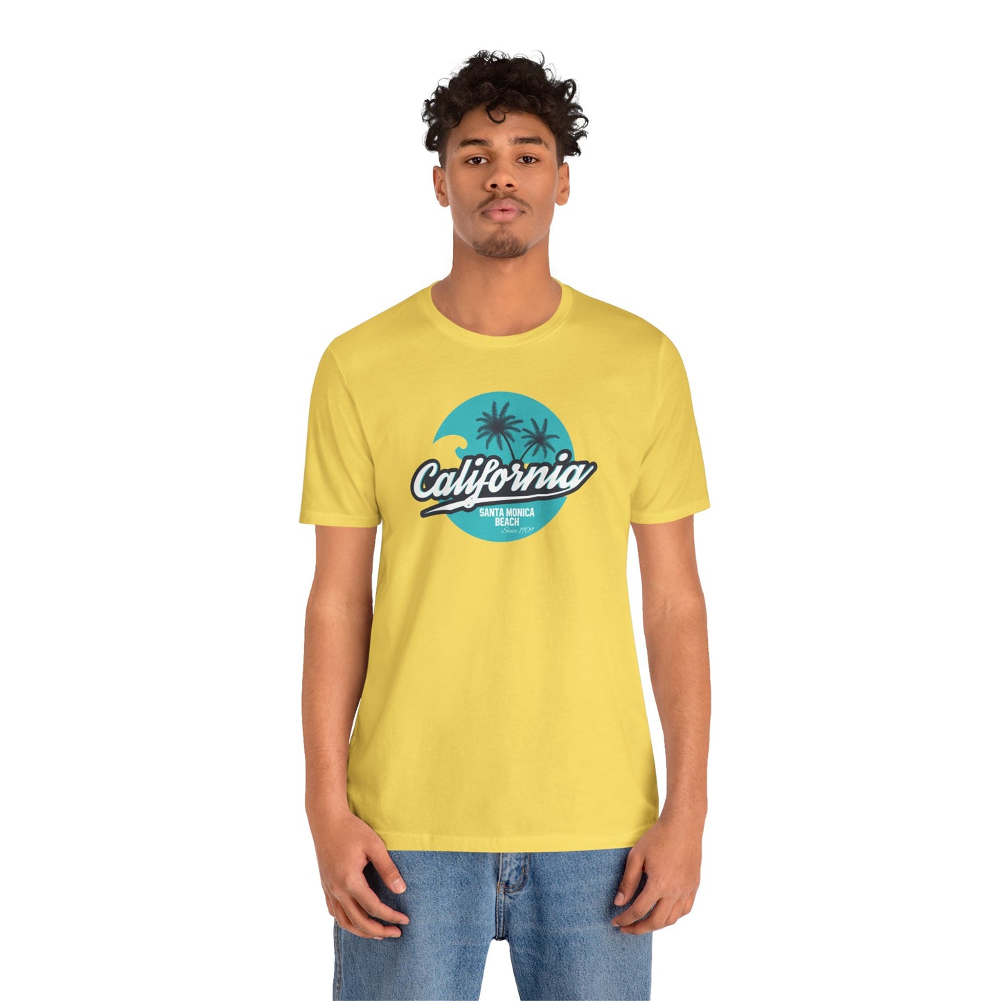 California Santa Monica Beach Unisex Jersey Short Sleeve Tee