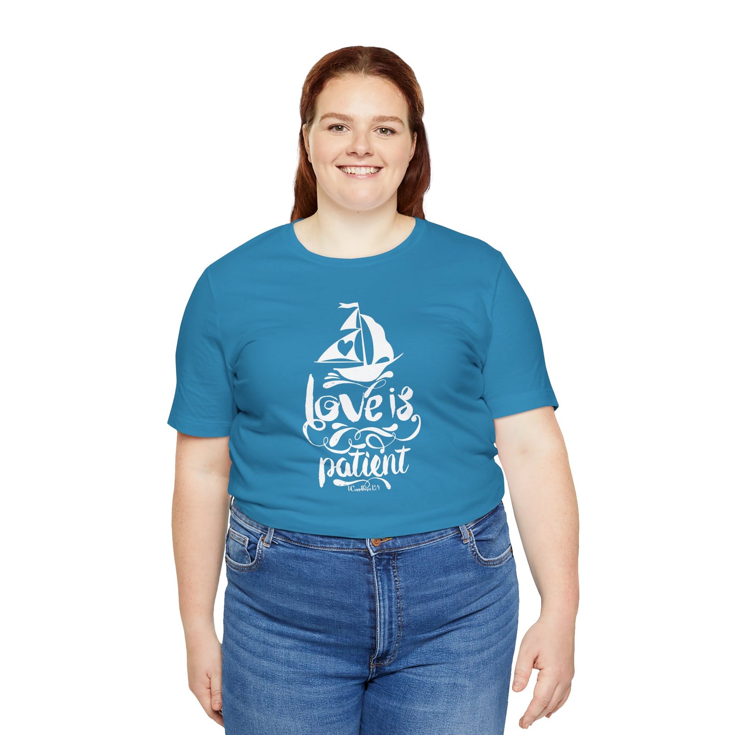 Love Is Patient Corinthians 13:4 Unisex Jersey Short Sleeve Tee
