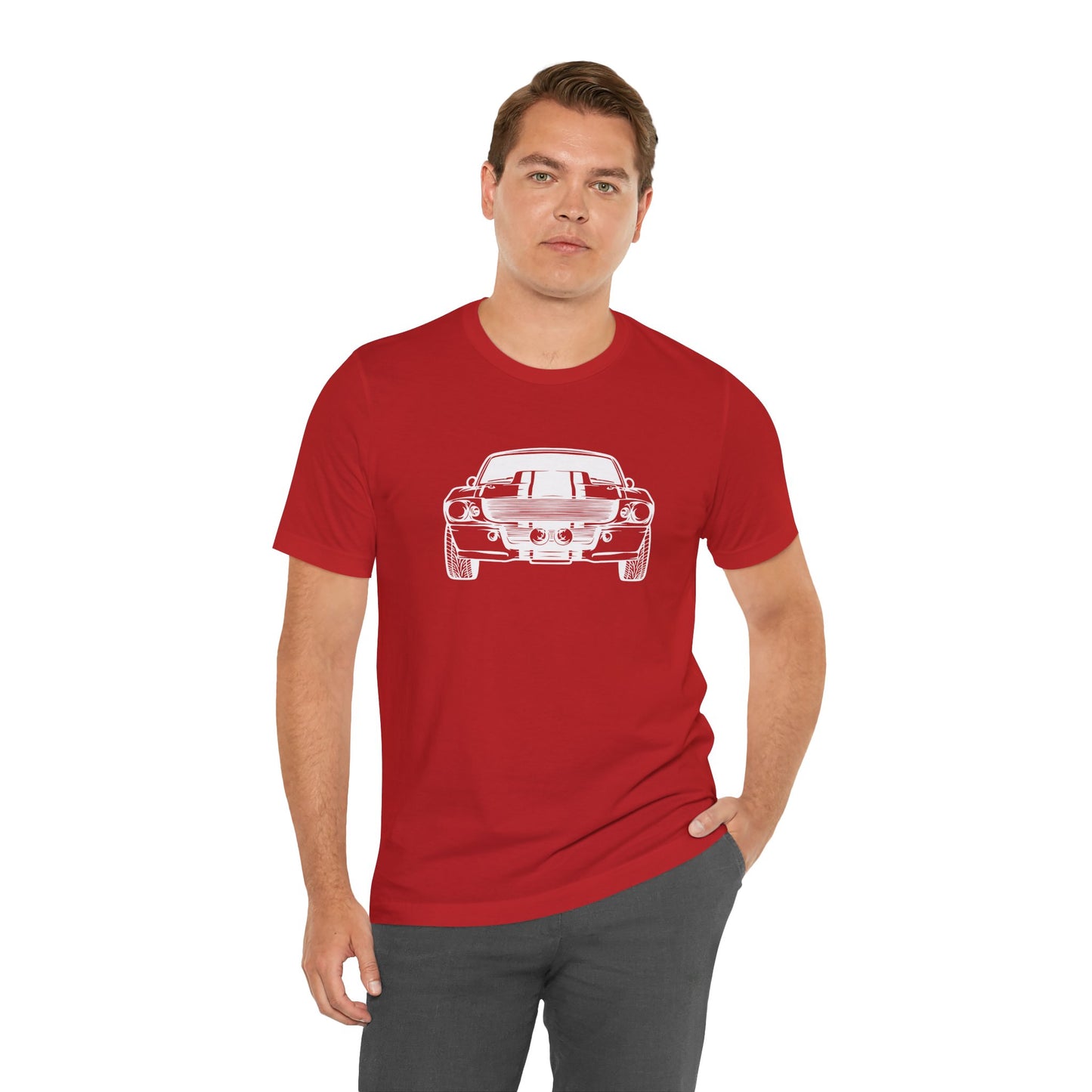 1967 Shelby Mustang GT500 Fastback Men's Jersey Short Sleeve Tee
