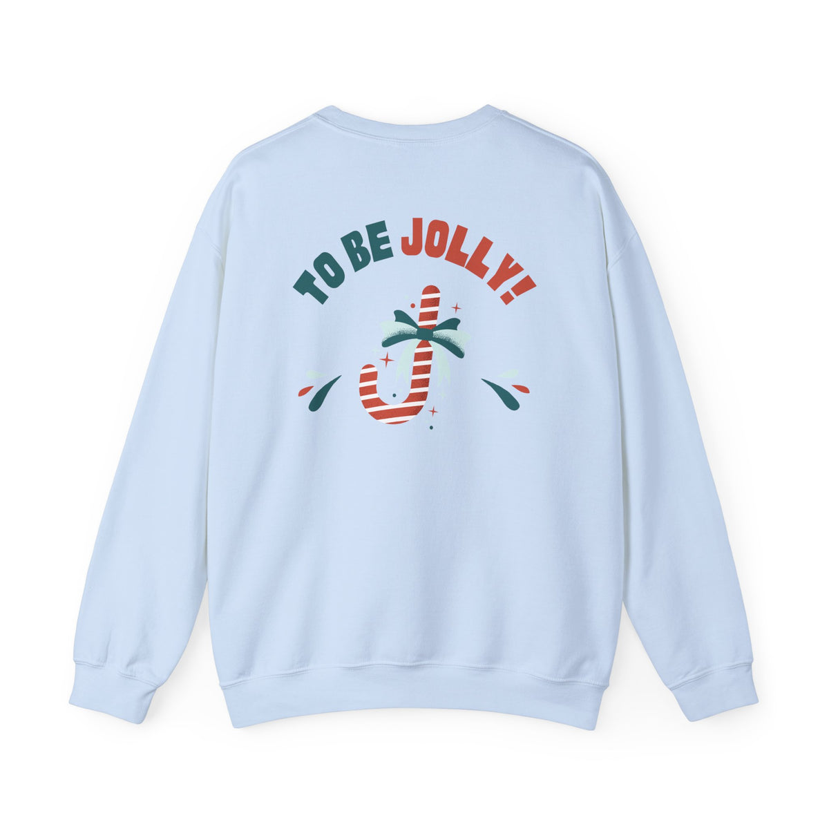 Unisex Heavy Blend Crewneck Sweatshirt 'Tis The Season To Be Jolly with Santa Hat & Lights 🎄✨