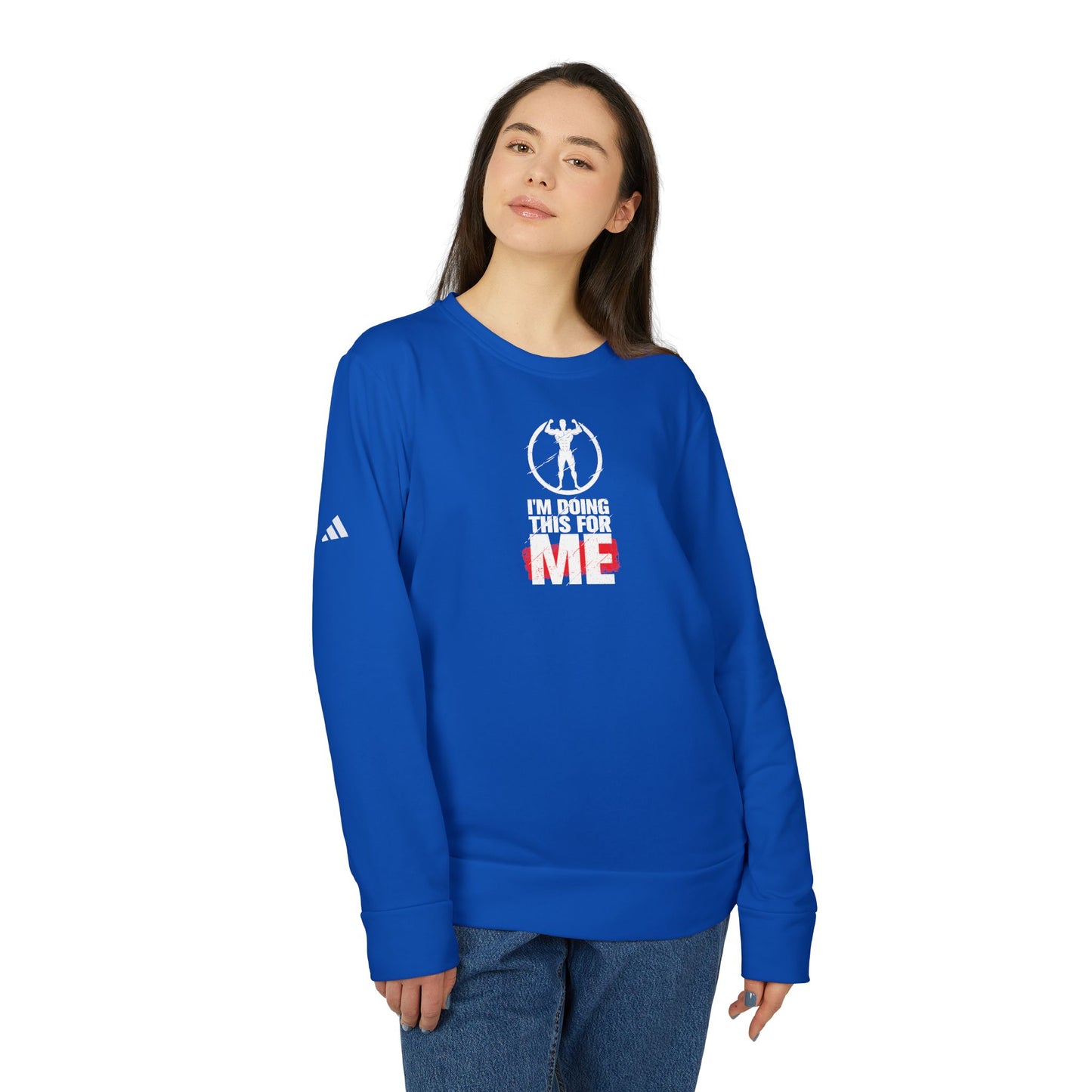 I'm Doing This For Me Adidas Unisex Cozy Fleece Sweatshirt