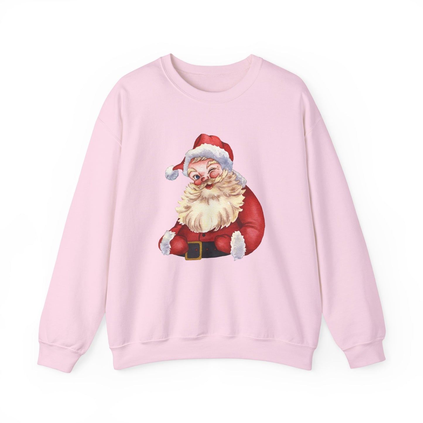 Unisex Heavy Blend Crewneck Sweatshirt Winking Santa 🎅✨❤️