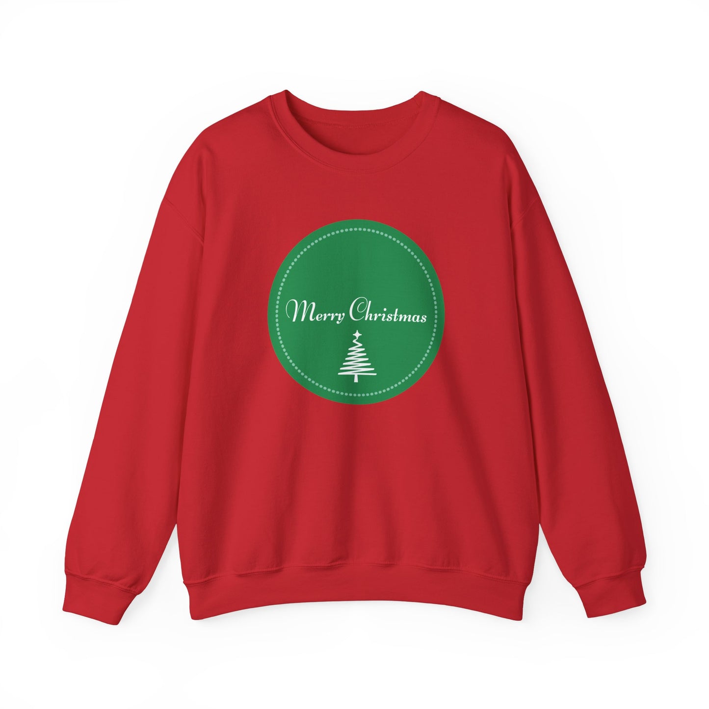 Unisex Heavy Blend Crewneck Sweatshirt Merry Christmas Tree Design 🎄✨