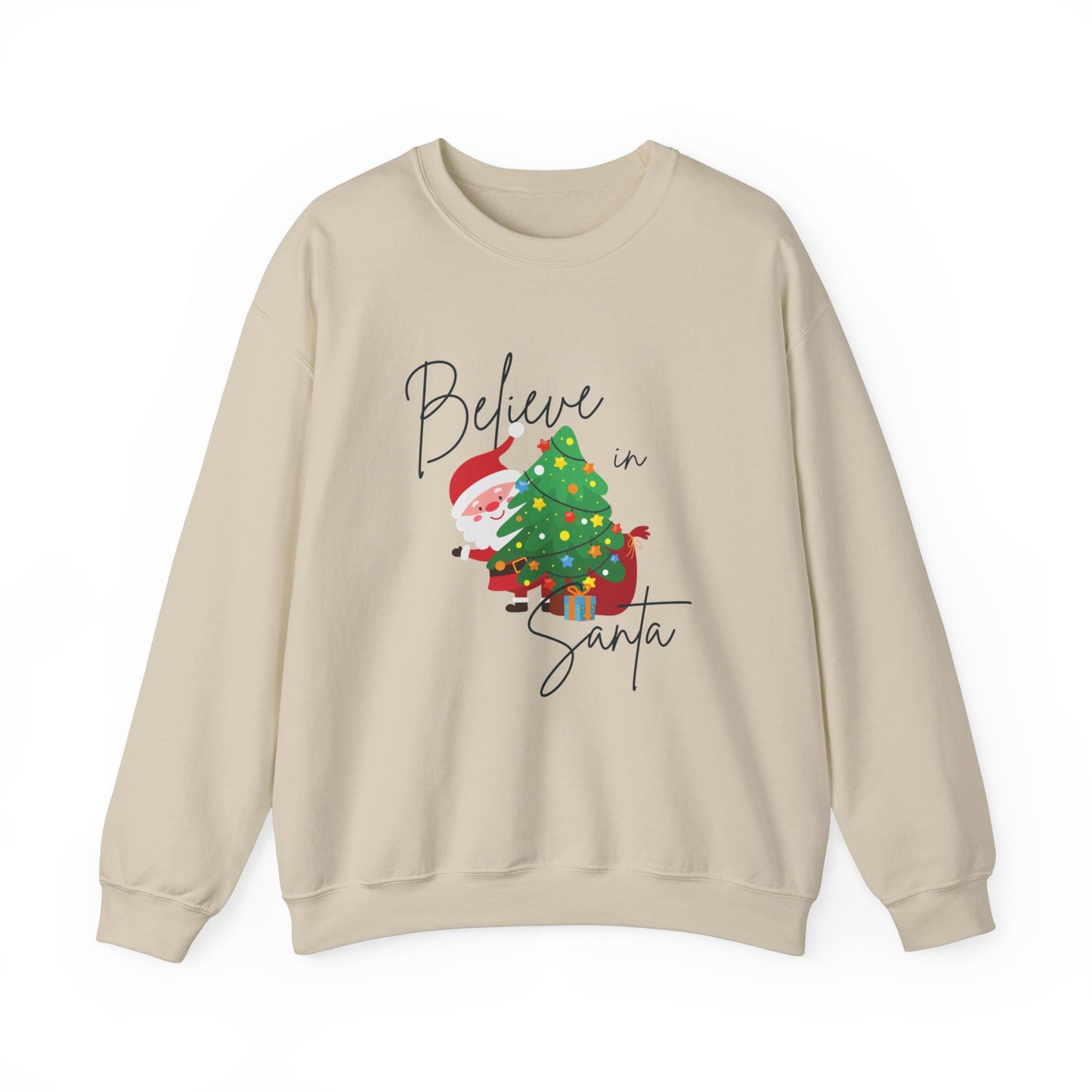 Unisex Heavy Blend Crewneck Sweatshirt Believe In Santa 🎅🎄✨