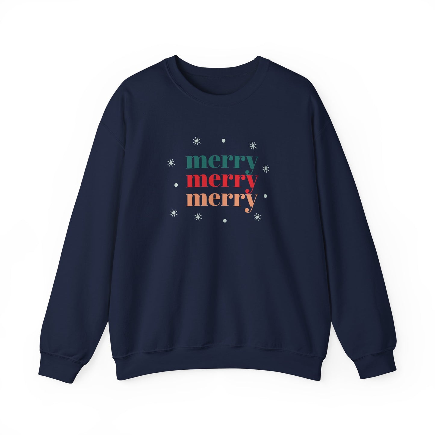 Unisex Heavy Blend Crewneck Sweatshirt Merry Merry Merry 🎄❄️✨