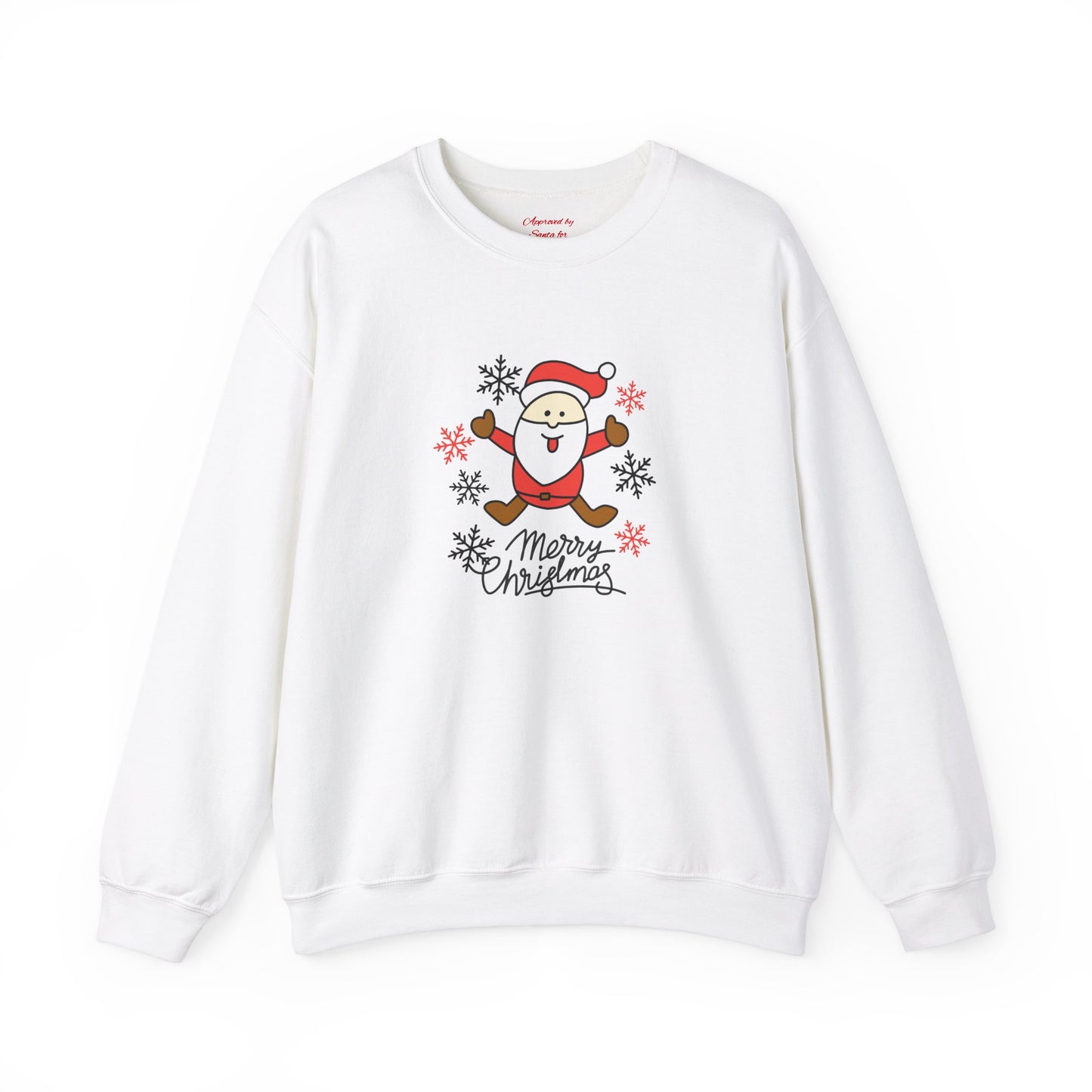 Unisex Heavy Blend Crewneck Sweatshirt Playful Santa Merry Christmas 🎅✨