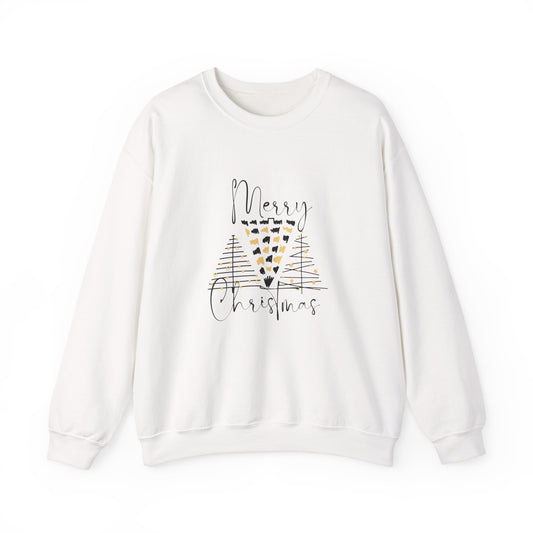 Merry Christmas Trees 🎄✨ Unisex Heavy Blend Crewneck Sweatshirt