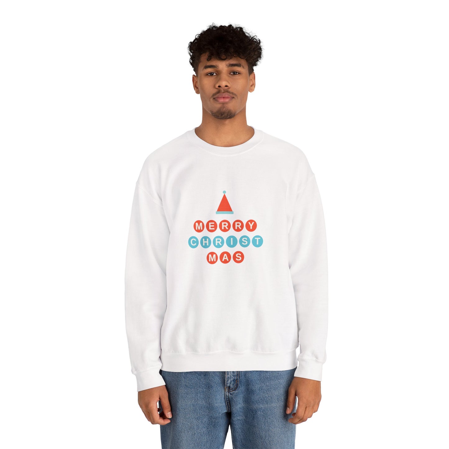 Merry Christmas Baubles 🎄✨ Unisex Heavy Blend Crewneck Sweatshirt