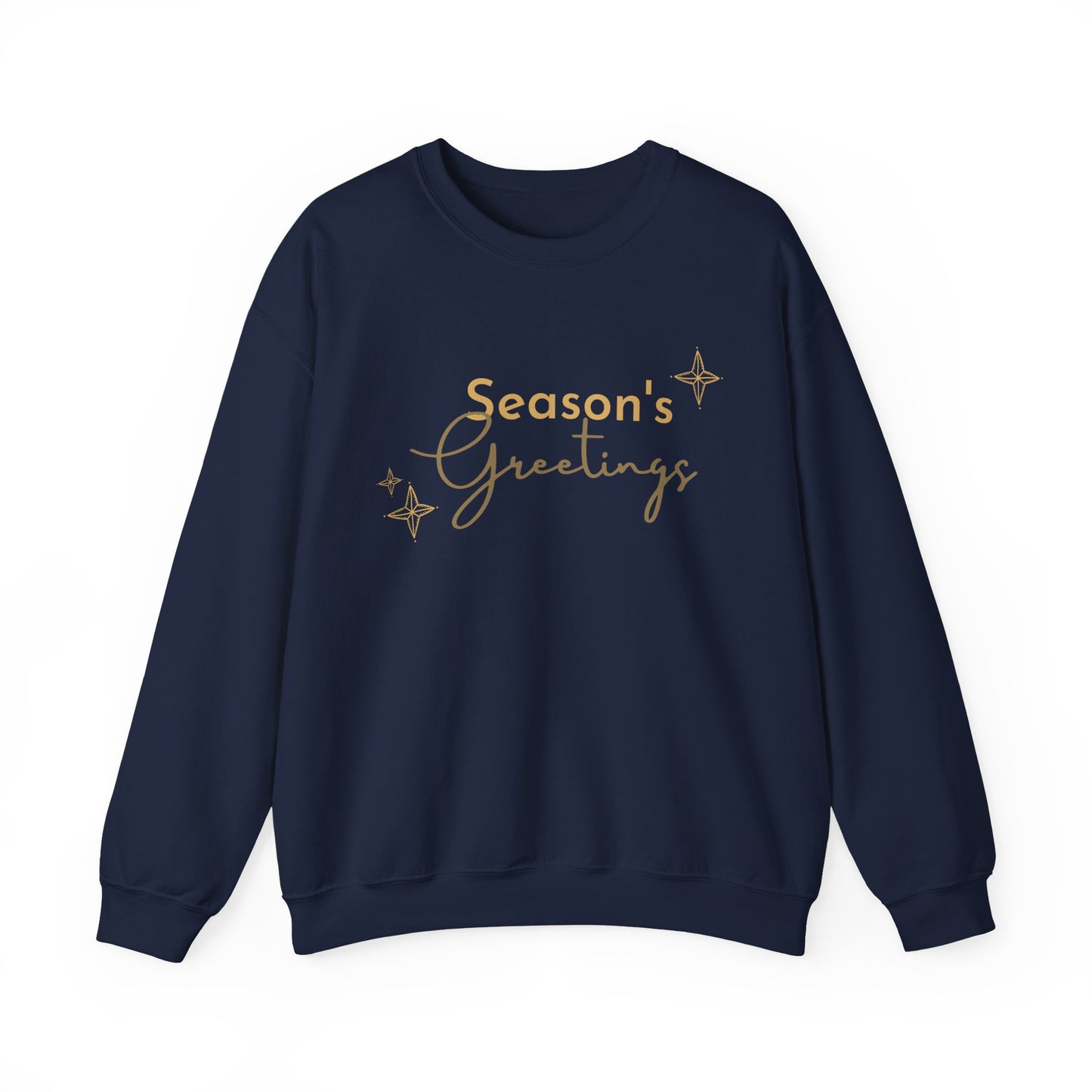 Unisex Heavy Blend Crewneck Sweatshirt Elegant Seasons Greetings ✨🎄