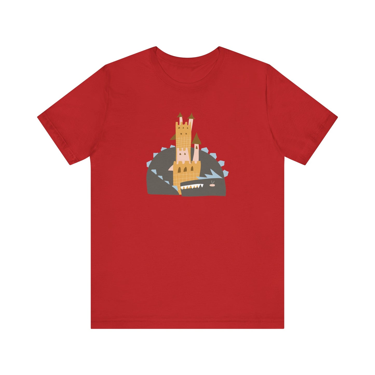 Unisex Jersey Short Sleeve Tee Dragon Dreams Cute Castle Nap