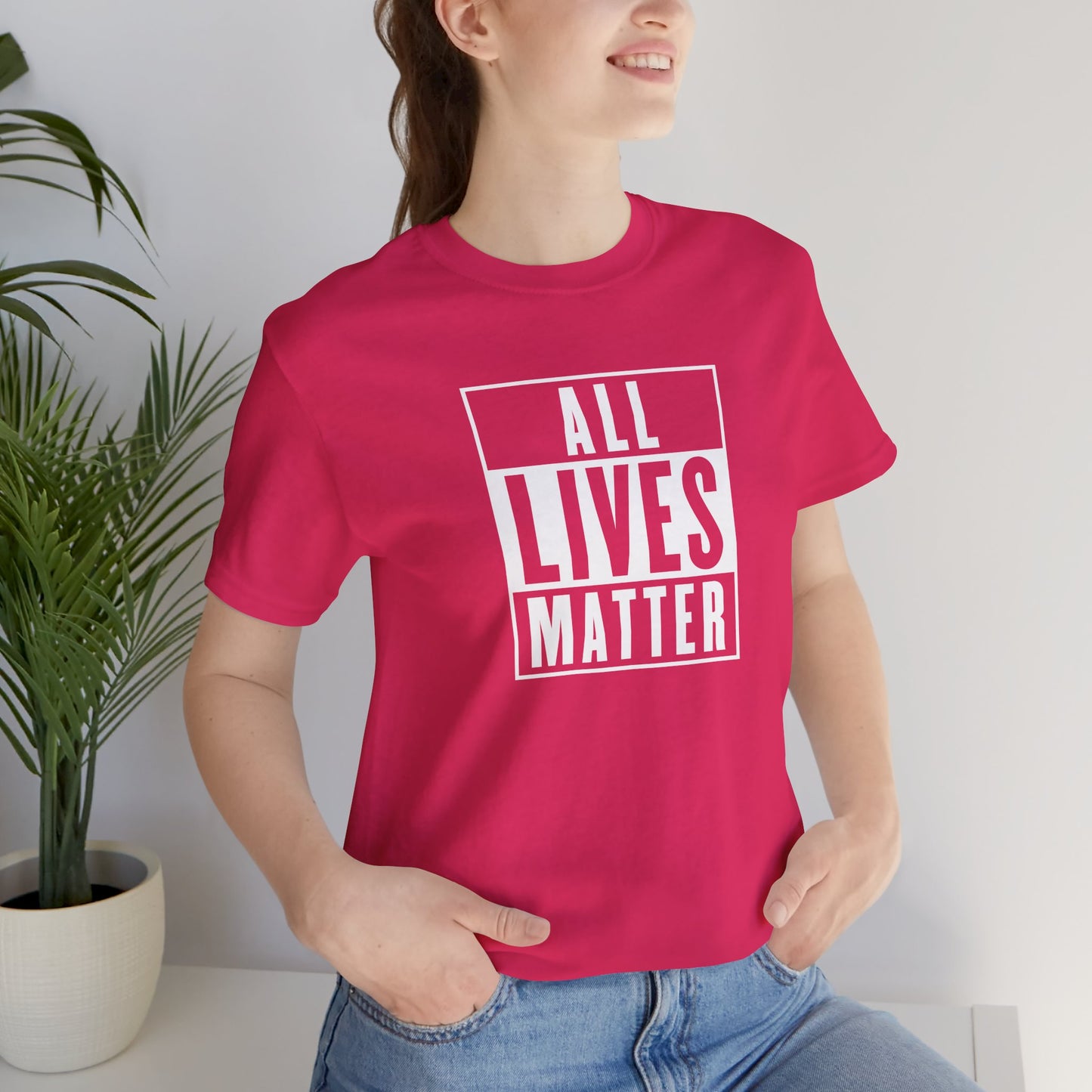 All Lives Matter ✊🏽🖤 Unisex Jersey Short Sleeve Tee