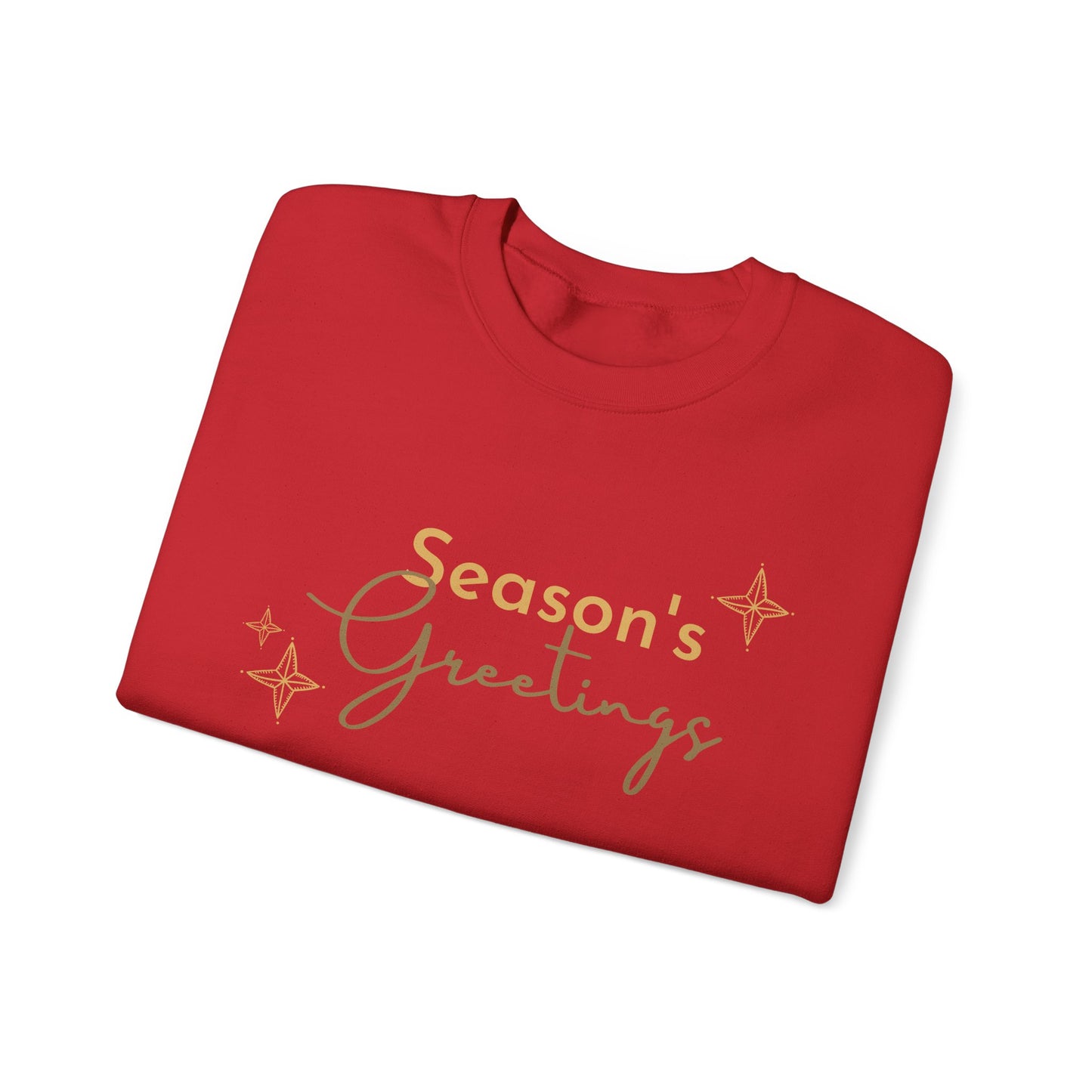 Unisex Heavy Blend Crewneck Sweatshirt Elegant Seasons Greetings ✨🎄