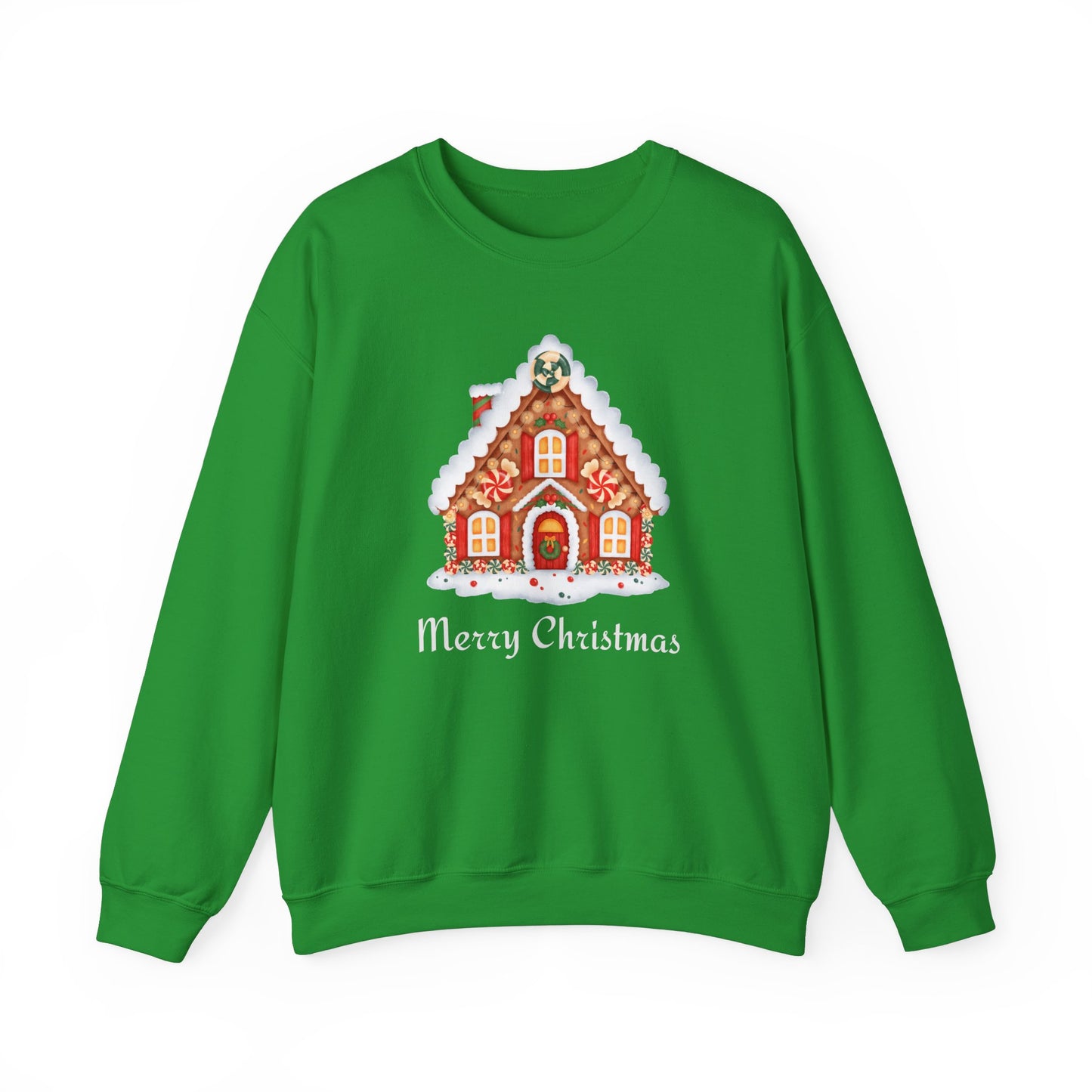 Christmas Gingerbread House 🎄🍬✨ Unisex Heavy Blend Crewneck Sweatshirt