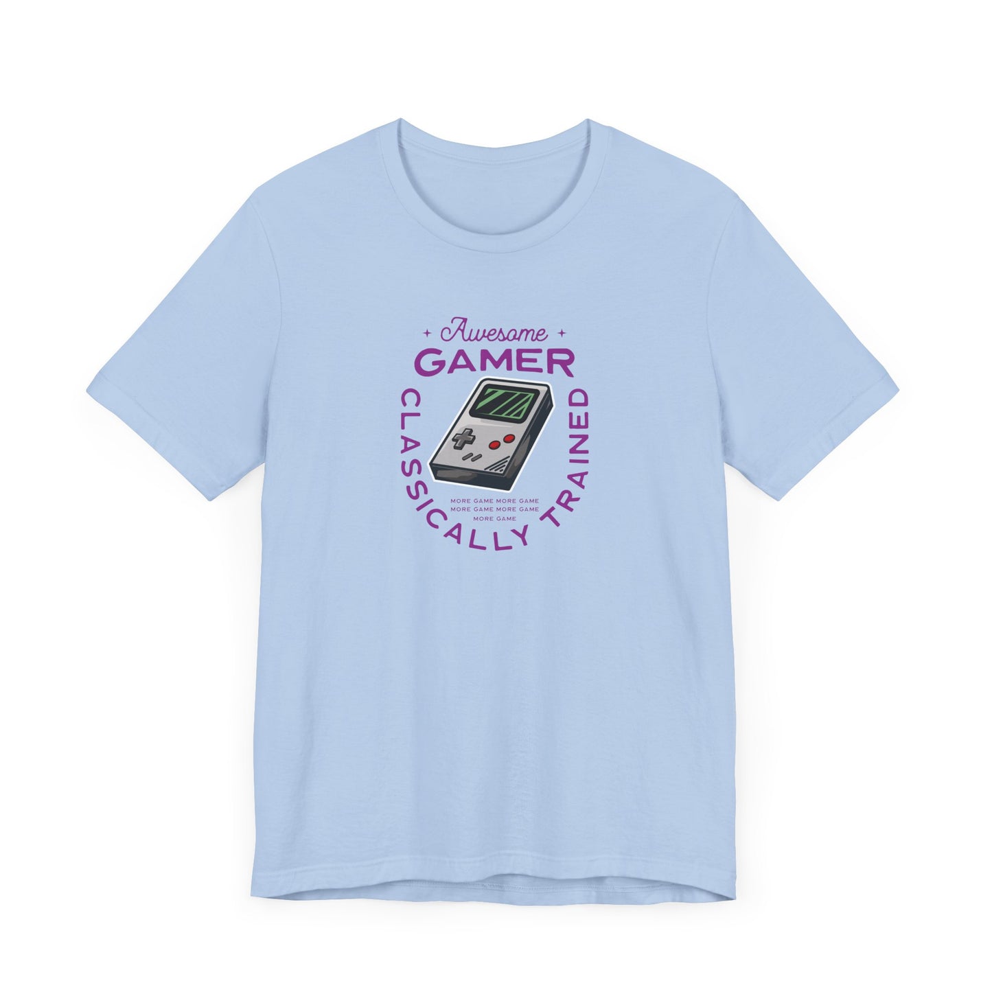 Unisex Jersey Short Sleeve Tee Awesome Gamer Classically Trained Purple Print