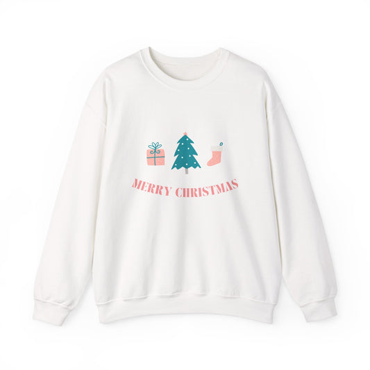 Merry Christmas 🎄🎁🧦 Unisex Heavy Blend Crewneck Sweatshirt