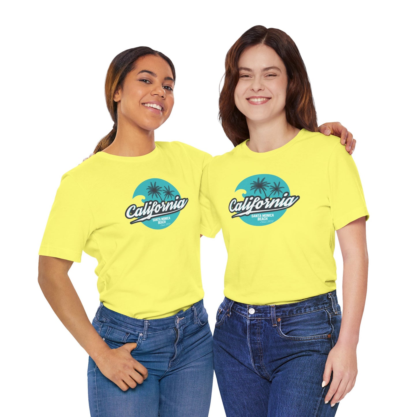 California Santa Monica Beach Unisex Jersey Short Sleeve Tee