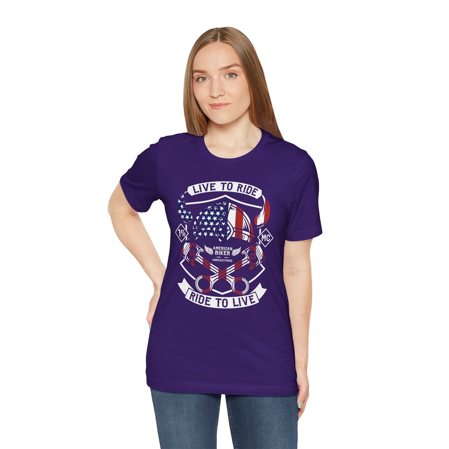 Live To Ride Ride To Live 1% MC Unisex Jersey Short Sleeve Tee